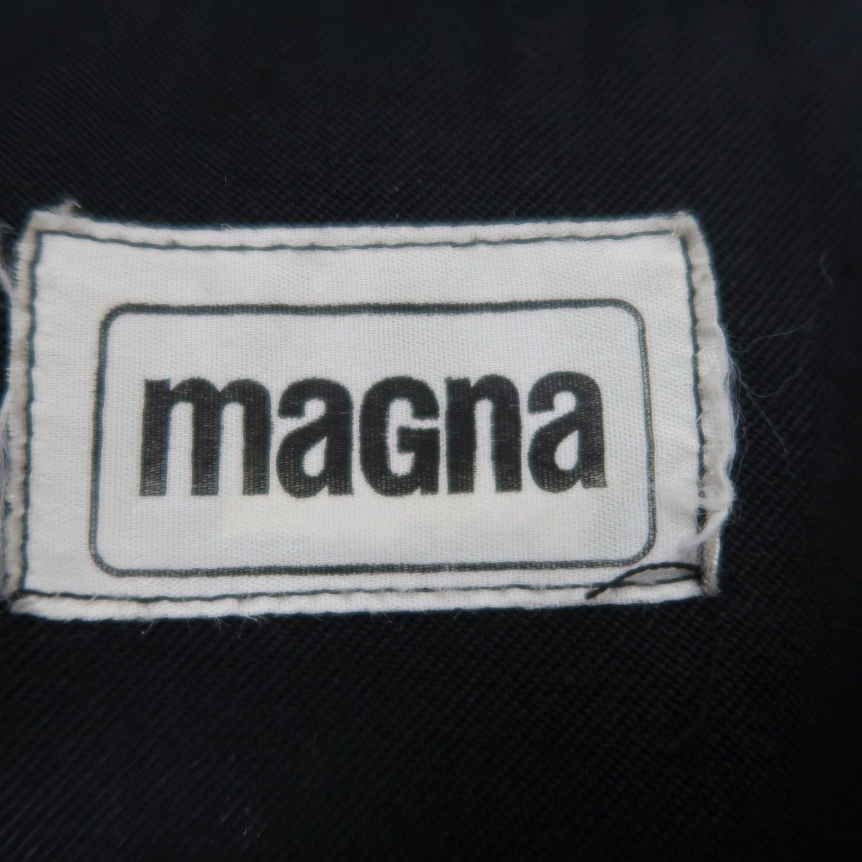 Vintage VINTAGE Magna black blazer jacket 80s 90s Women M Regular Long Sleeve Button Collarless Short Coat/Blazer Mens? Size M / US 6-8 / IT 42-44 - 5 Thumbnail