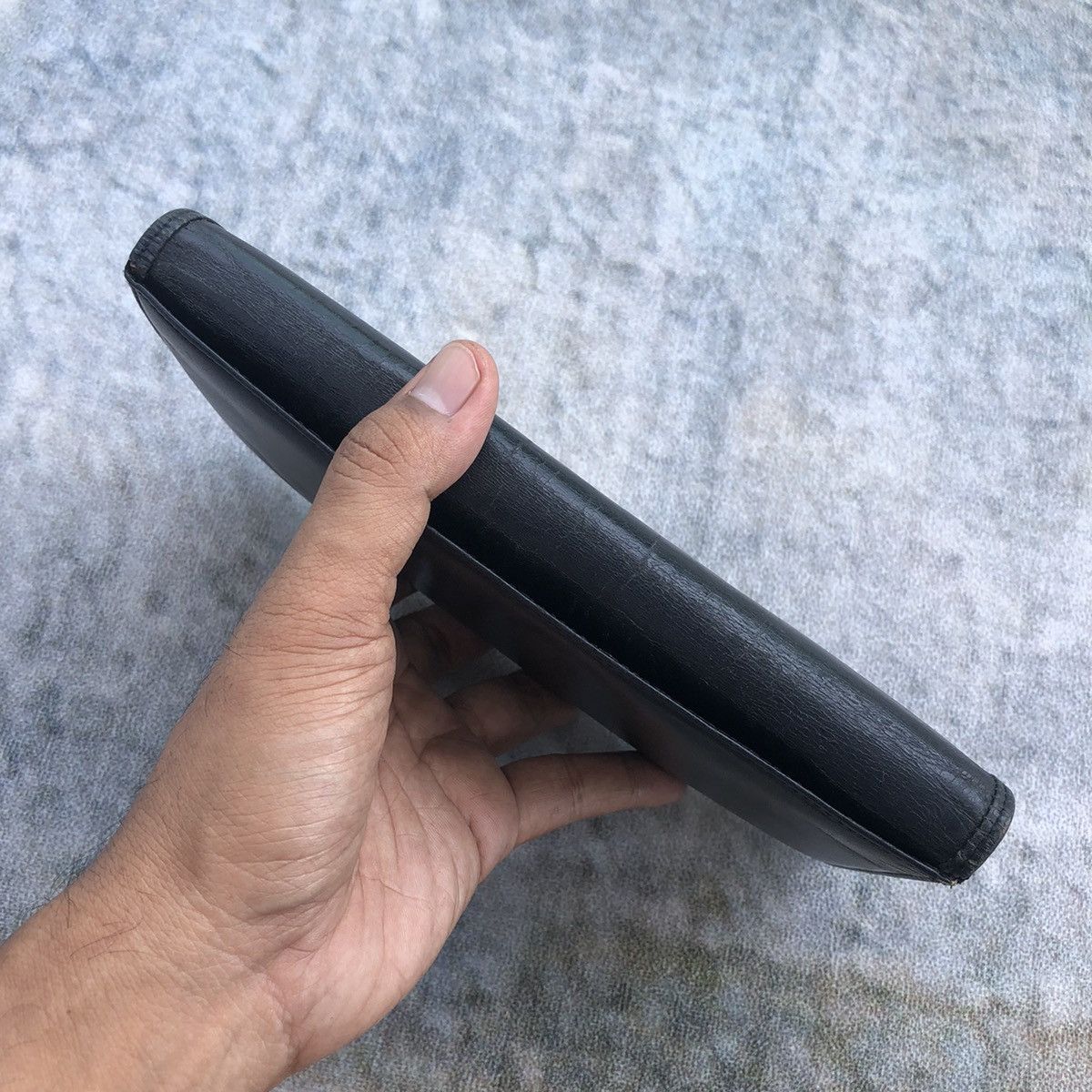 Balenciaga Authentic Balenciaga Paris Leather Wallet Black Size ONE SIZE - 7 Thumbnail