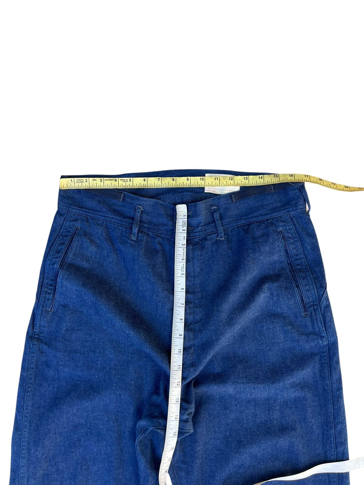 Chimala Chimala Indigo Blue Denim Cropped Baggy Trouser Pant Size US 32 / EU 48 - 4 Thumbnail