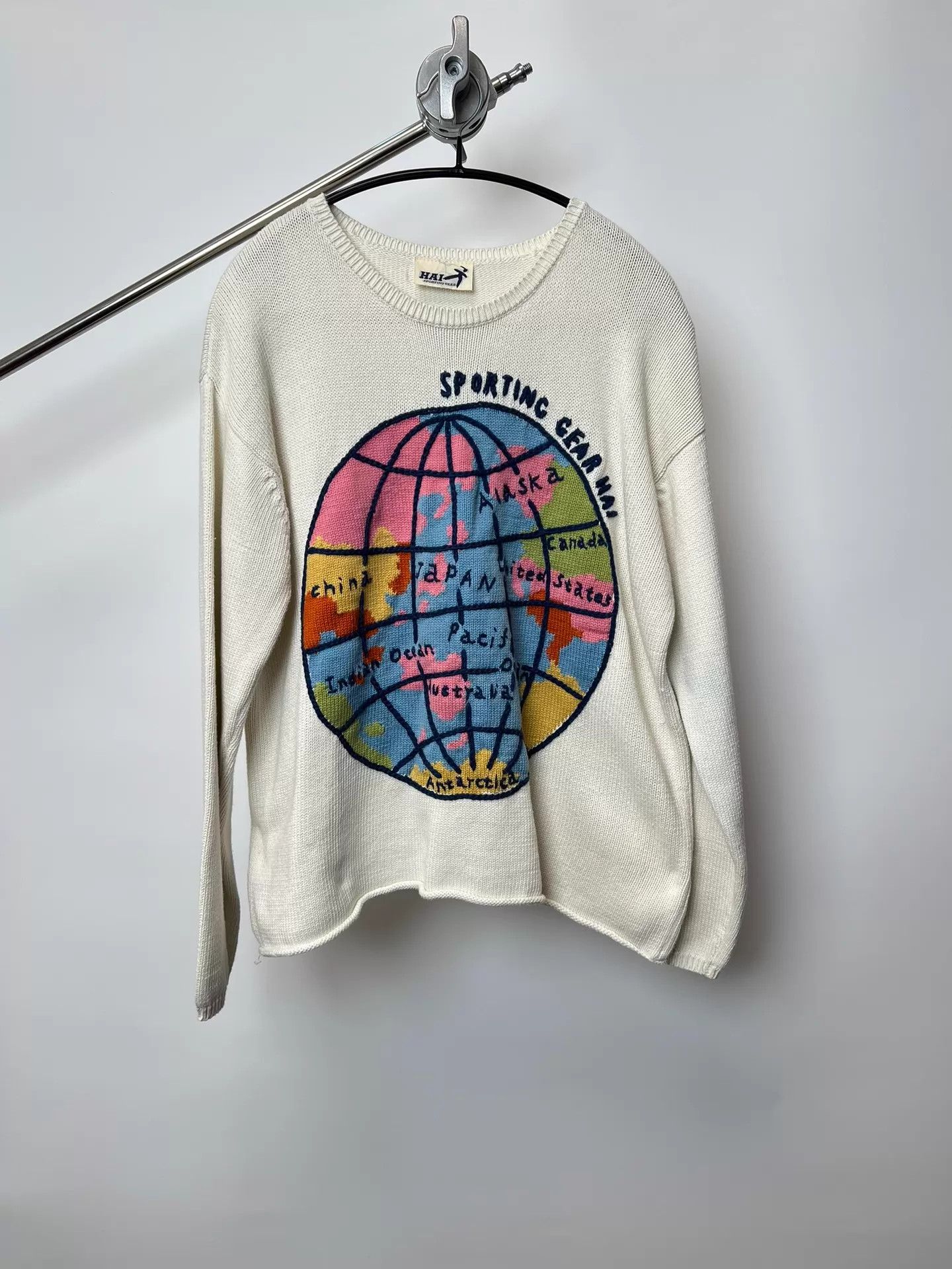Issey Miyake Issey Miyake Vtg Colorblock Earth Embro Sweater Size US M / EU 48-50 / 2 - 1 Thumbnail