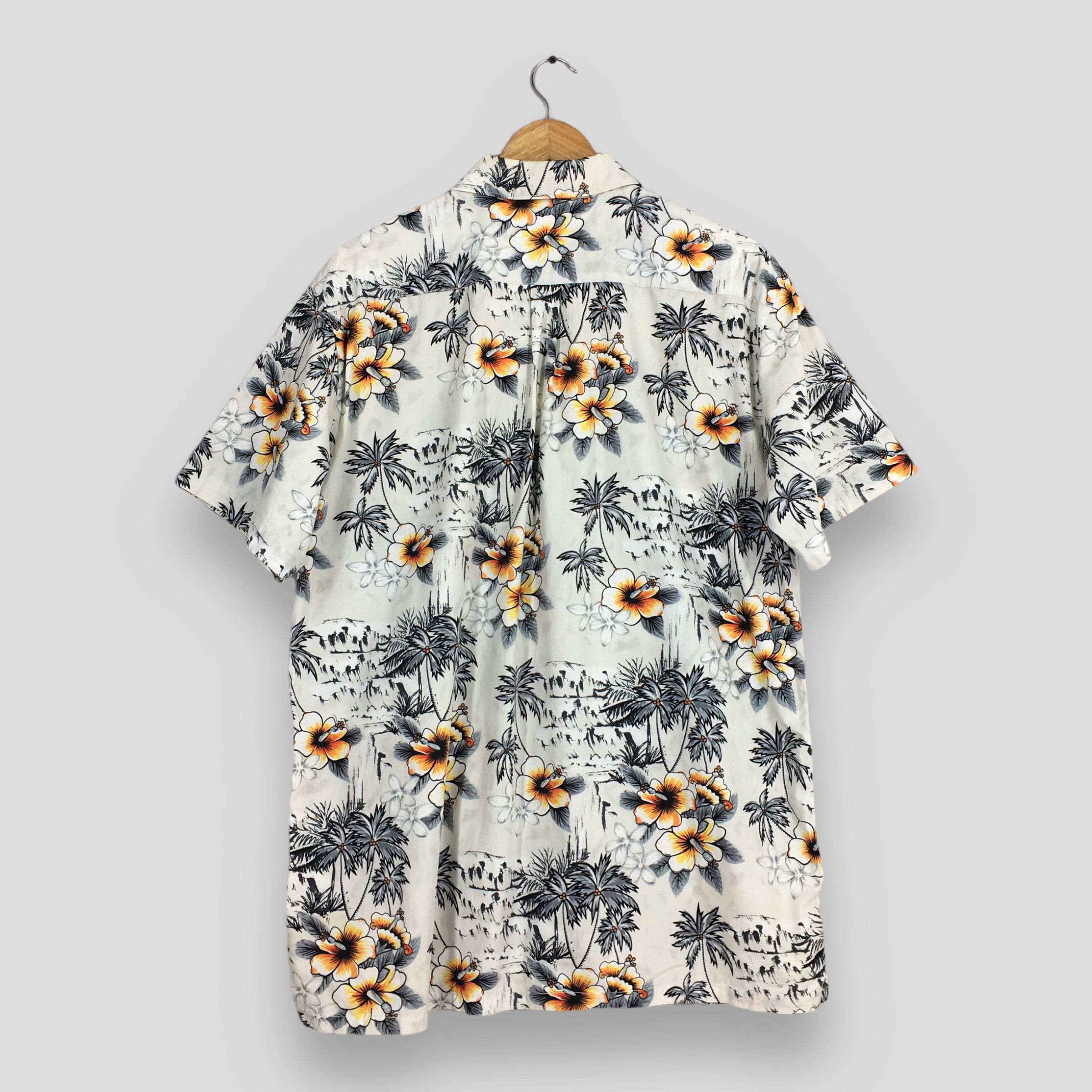 Hang Ten Vintage Hang Ten Hibiscus Palm Beach Hawaiian Shirt Large Size US L / EU 52-54 / 3 - 8 Thumbnail