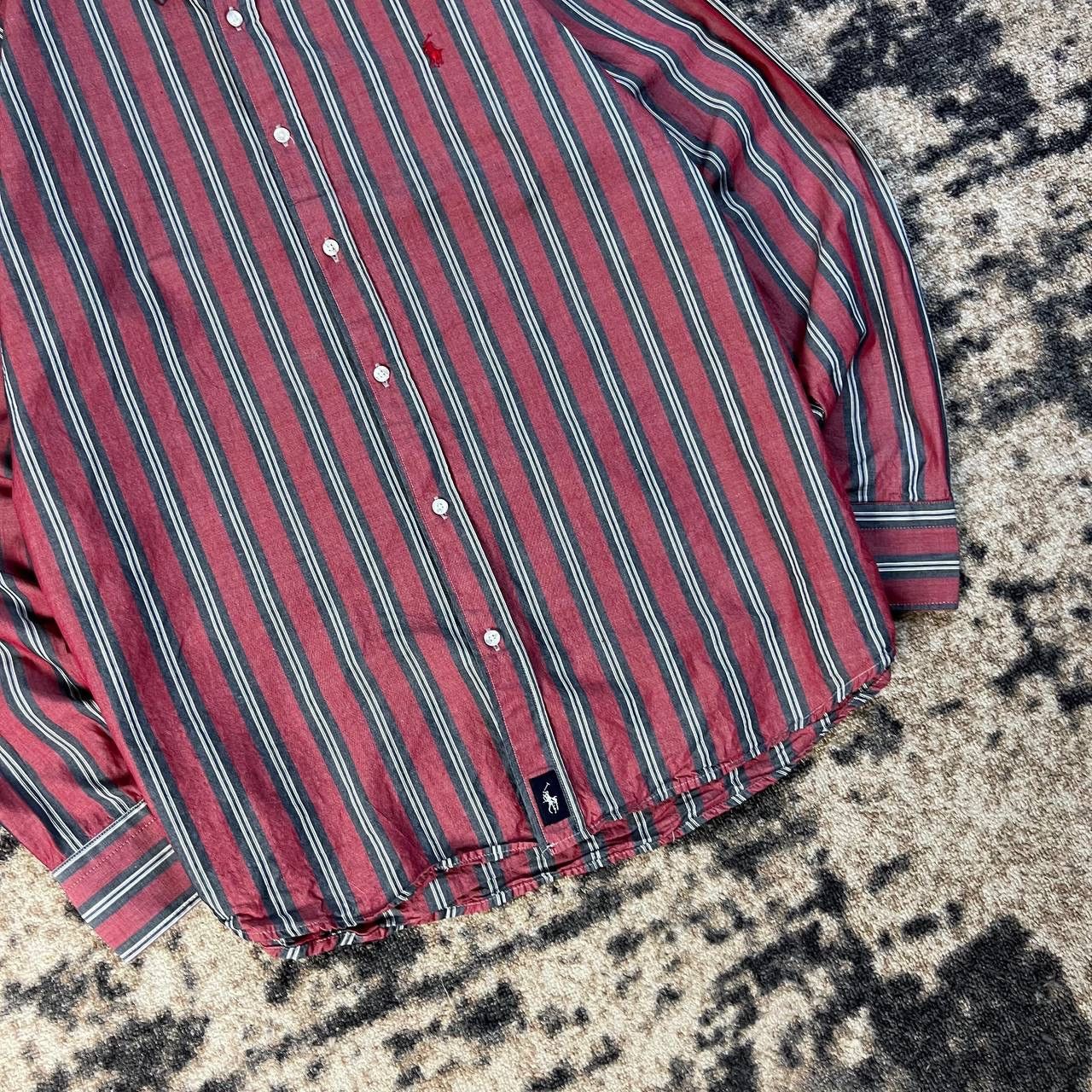 Polo Ralph Lauren Polo Ralph Lauren Luxury Mini Logo Striped Button Up Shirt Size US XL / EU 56 / 4 - 3 Thumbnail