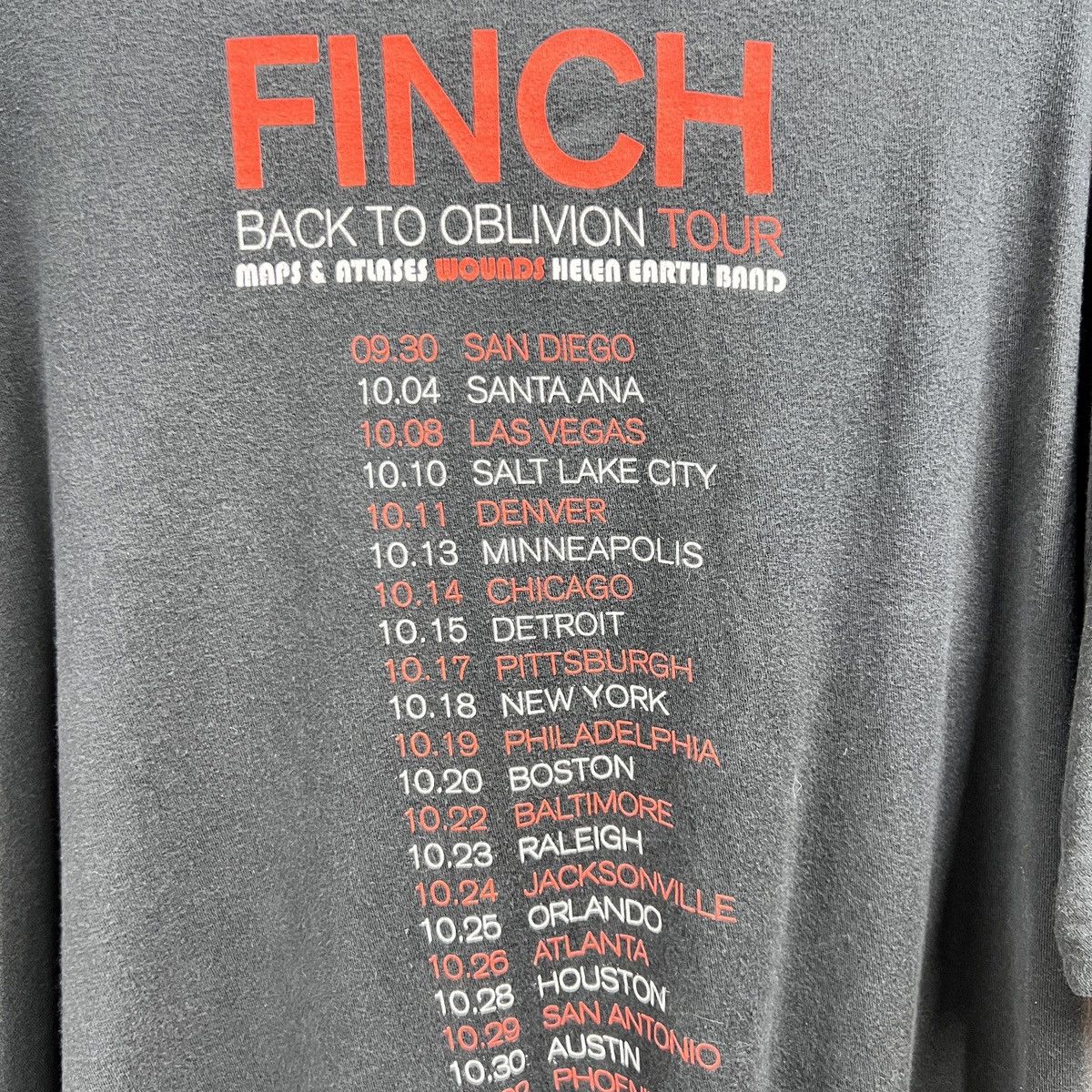 Band Tees FINCH BACK TO OBLIVION BAND TEE TOUR Size US XXL / EU 58 / 5 - 4 Thumbnail
