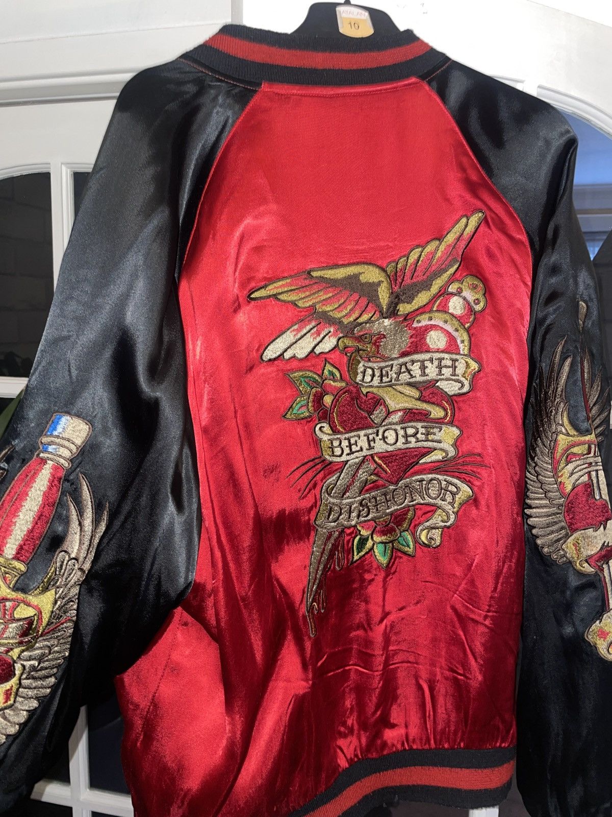 A&G Rock Amal Guessous Reversible Embroidered Sukajan Bomber Jacket Size US M / EU 48-50 / 2 - 4 Thumbnail