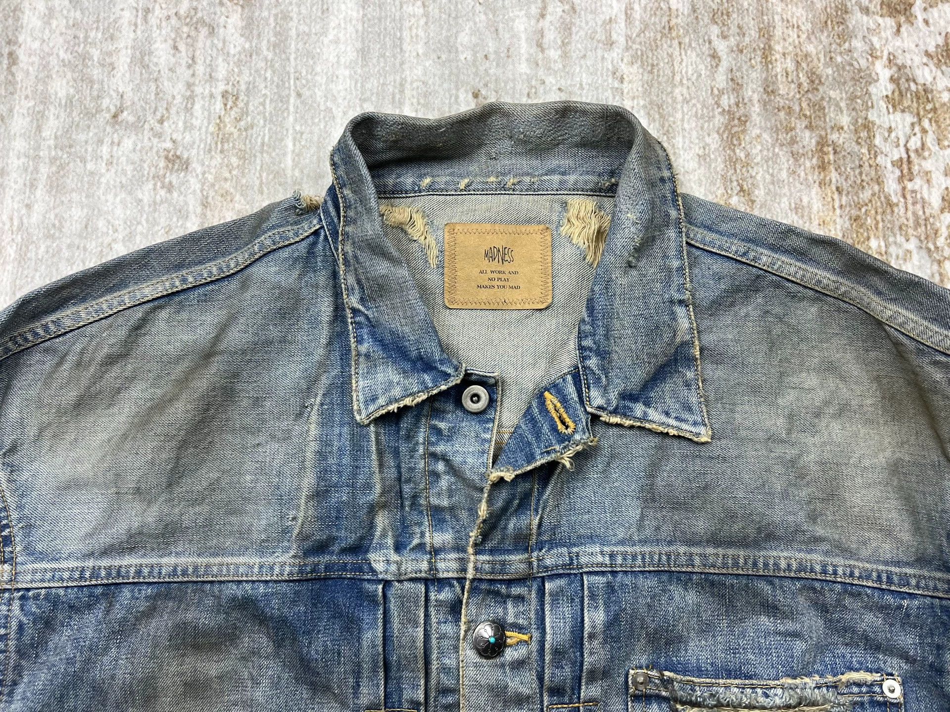 Madness Madness 9th Anniv Denim Jacket Oil-Treated XL New | Grailed