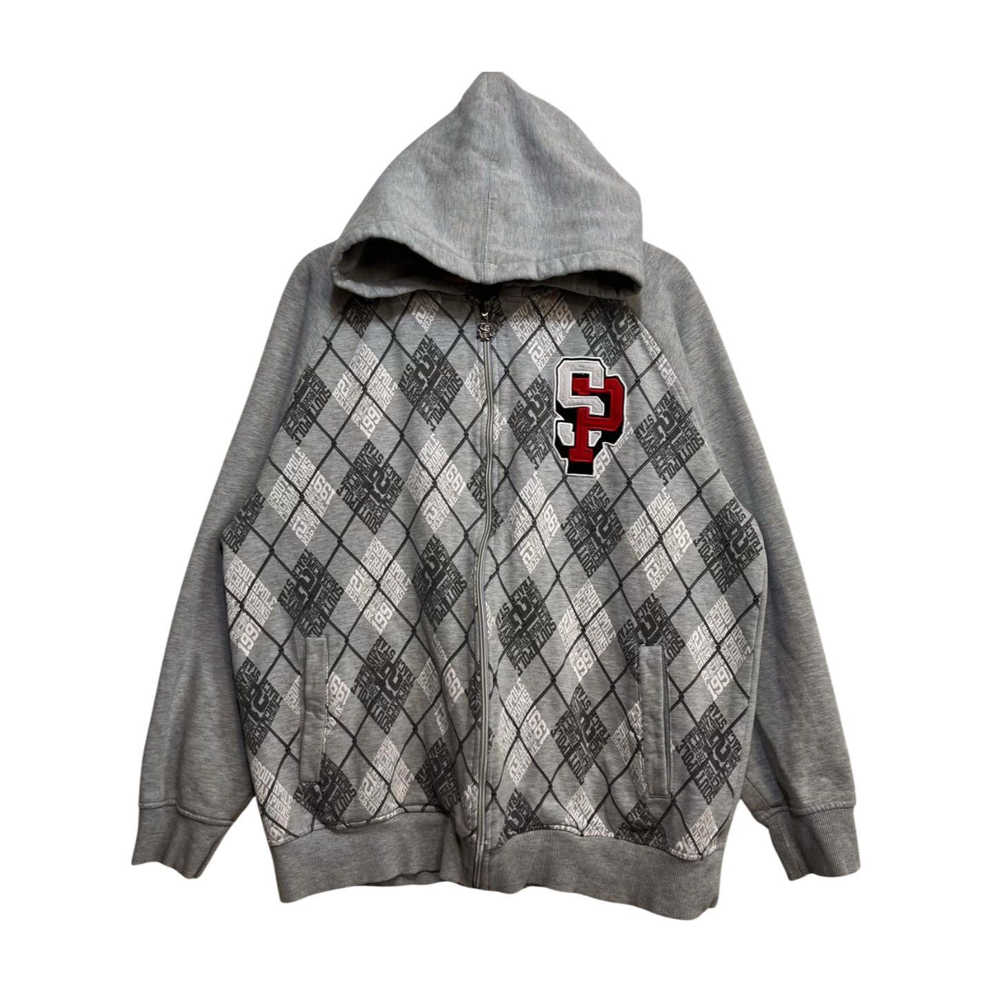 Southpole × Vintage Vintage Y2K South Pole Zip Up Hoodie XL Wire Fencing Print Size US 36 / EU 52 - 1 Thumbnail