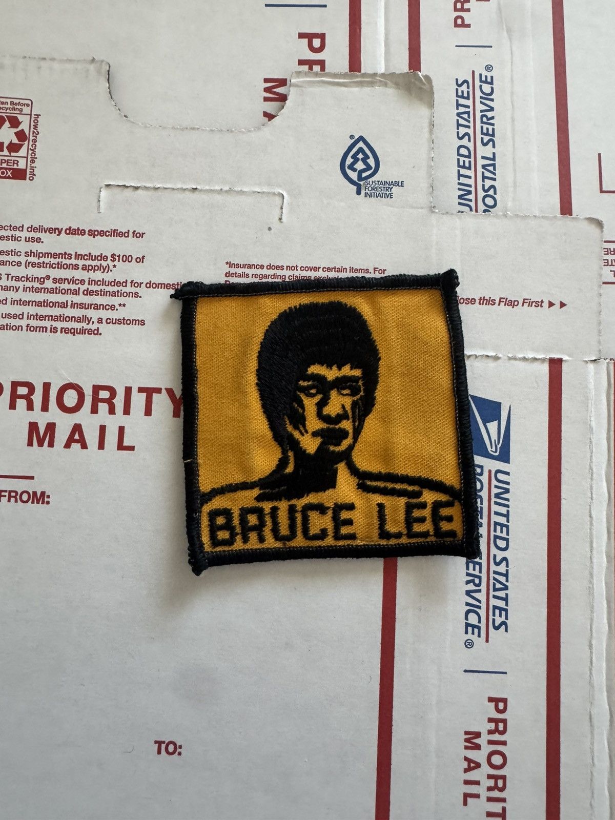 Other BRUCE LEE Iconic Vintage Sew Patch 80s Film Americana Size ONE SIZE - 2 Thumbnail