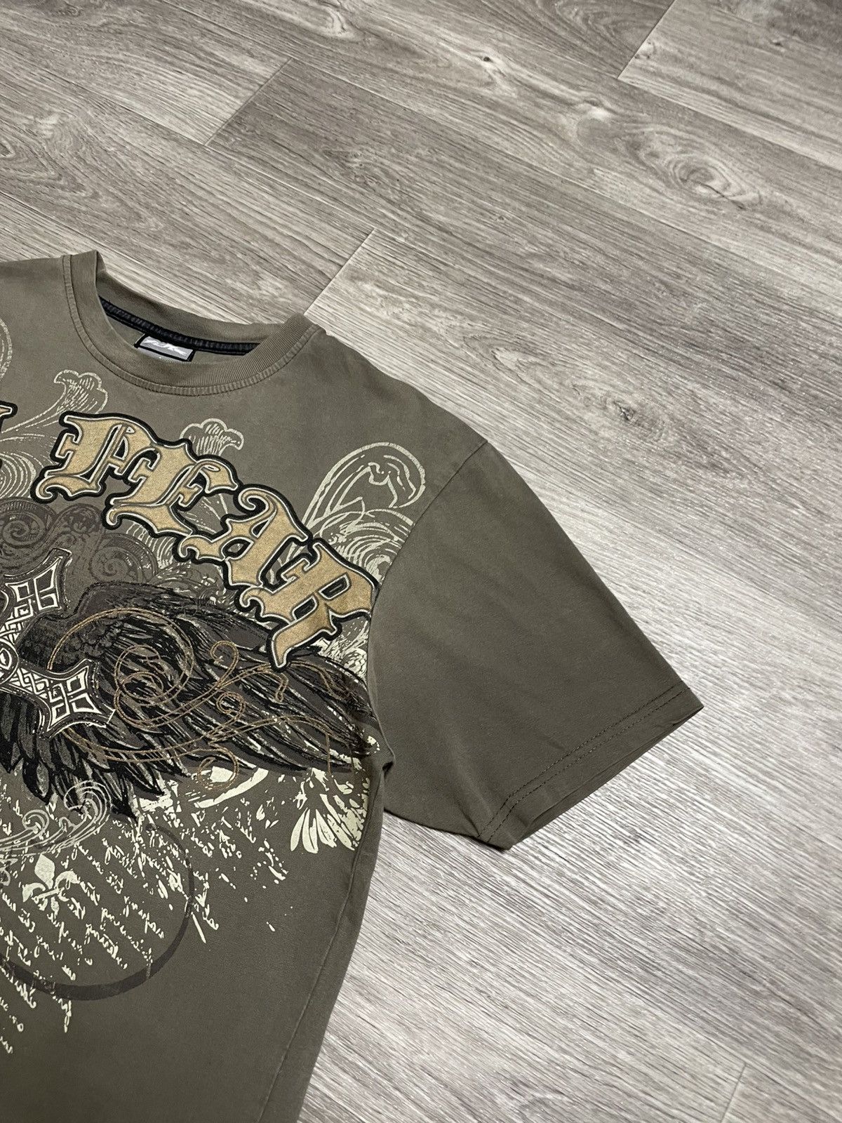 No Fear Vintage No Fear 2000s Graphic Tee Olive Green Y2K Streetwear Size US M / EU 48-50 / 2 - 6 Thumbnail