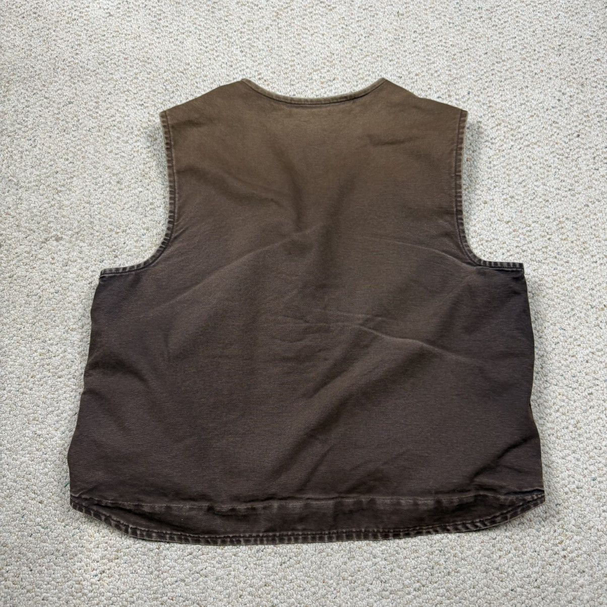 Carhartt Vintage Carhartt V26 DKB faded brown canvas workwear vest Size US XXL / EU 58 / 5 - 6 Thumbnail