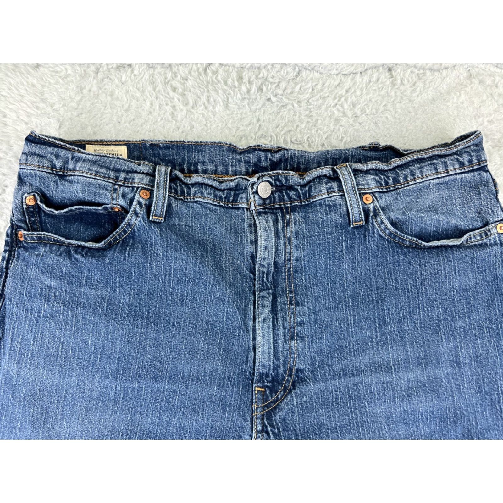 Levi's Levis Jeans Mens 40x32 Slim Straight Blue Denim 5-Pocket Cotton Blend Medium Wash Levi's 500 Series Vintage: No 511 Slim Fit Size US 40 / EU 56 - 4 Thumbnail