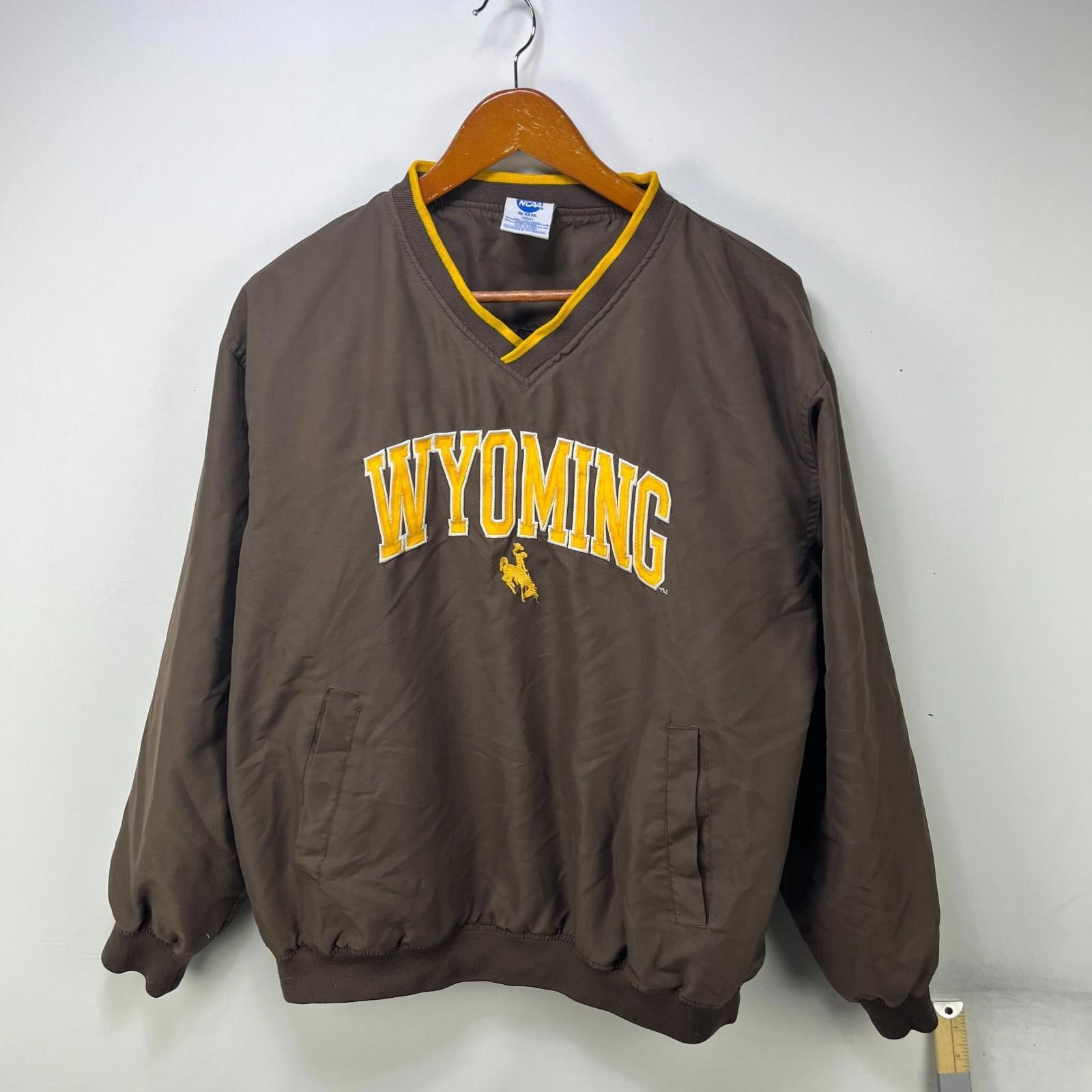Other Vintage Wyoming Cowboys Pullover Windbreaker Jacket Medium Size ONE SIZE - 1 Thumbnail