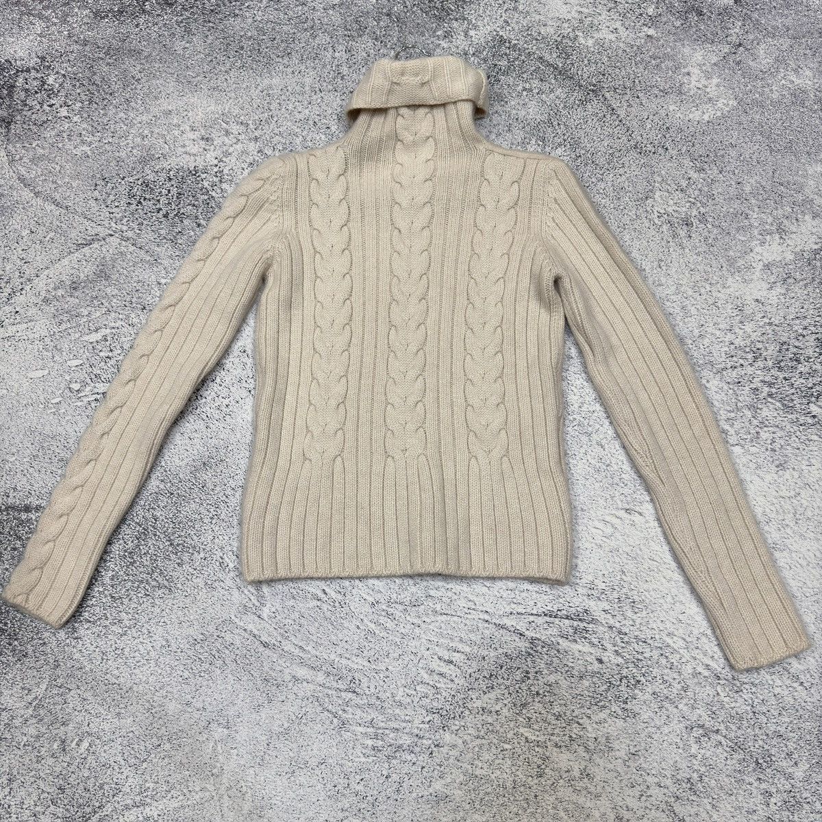Chanel Chanel Beige Knitted High Neck Cashmere Sweater M size 38 Size S / US 4 / IT 40 - 5 Thumbnail
