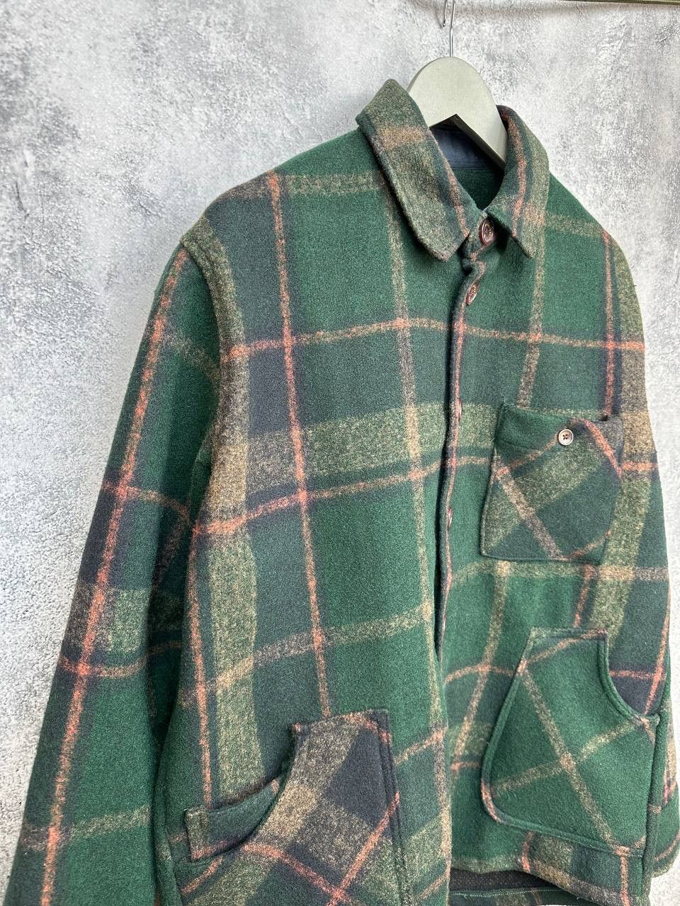 Percival Percival Dax Check Jacket Borg Lined Green Shacket Overshirt Size US L / EU 52-54 / 3 - 4 Thumbnail