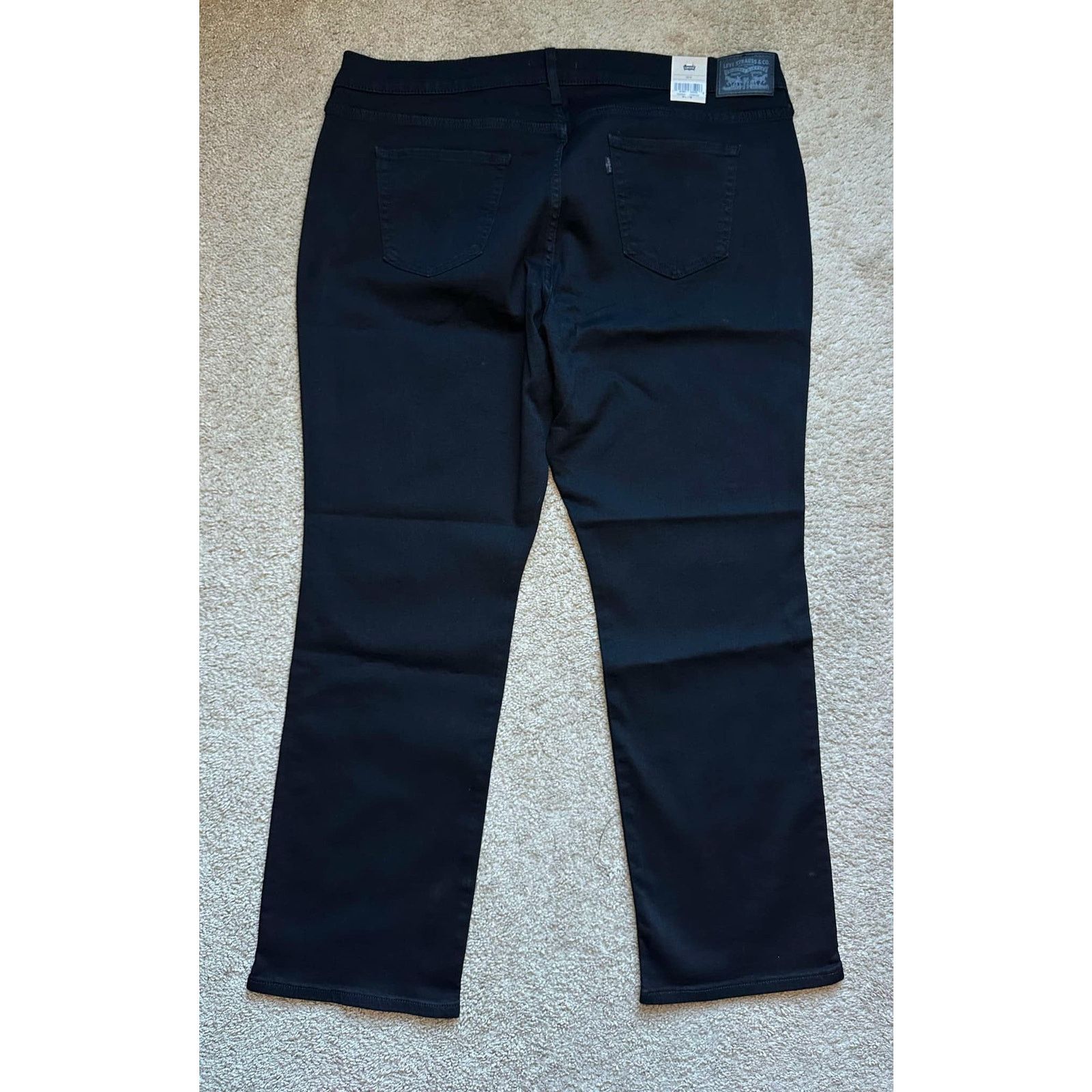 Levi's NWT Levi's Classic Straight Jeans Black Women's Size 22 Size 22" - 12 Thumbnail