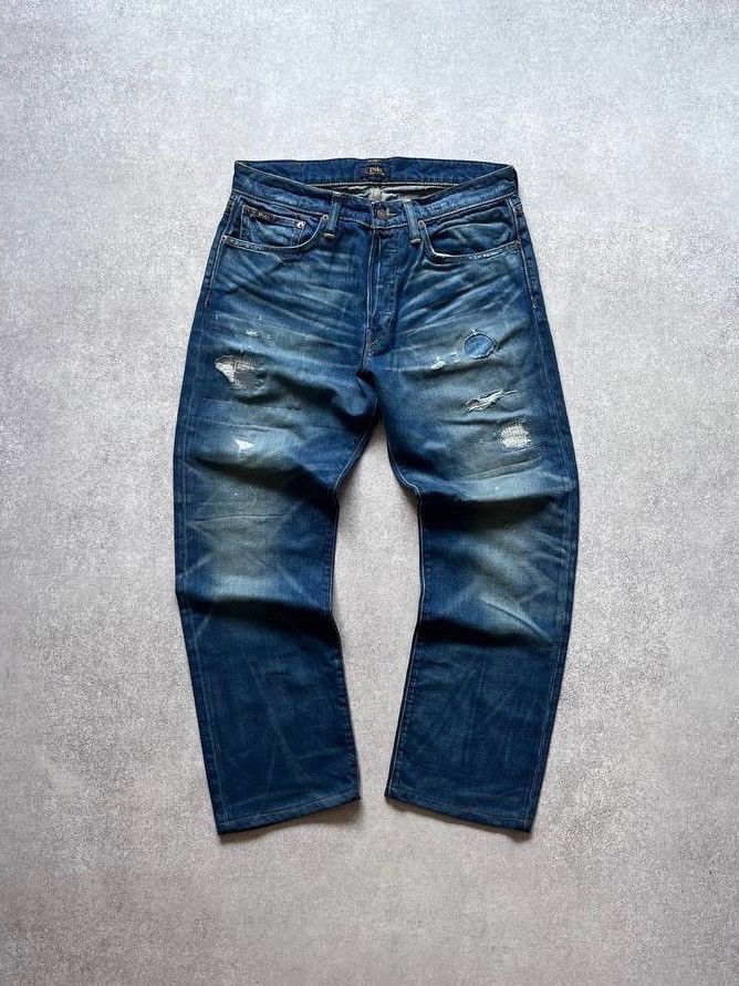 Polo Ralph Lauren Vintage Polo Ralph Lauren Baggy Patchwork Denim Jeans 32 Size US 32 / EU 48 - 1 Thumbnail