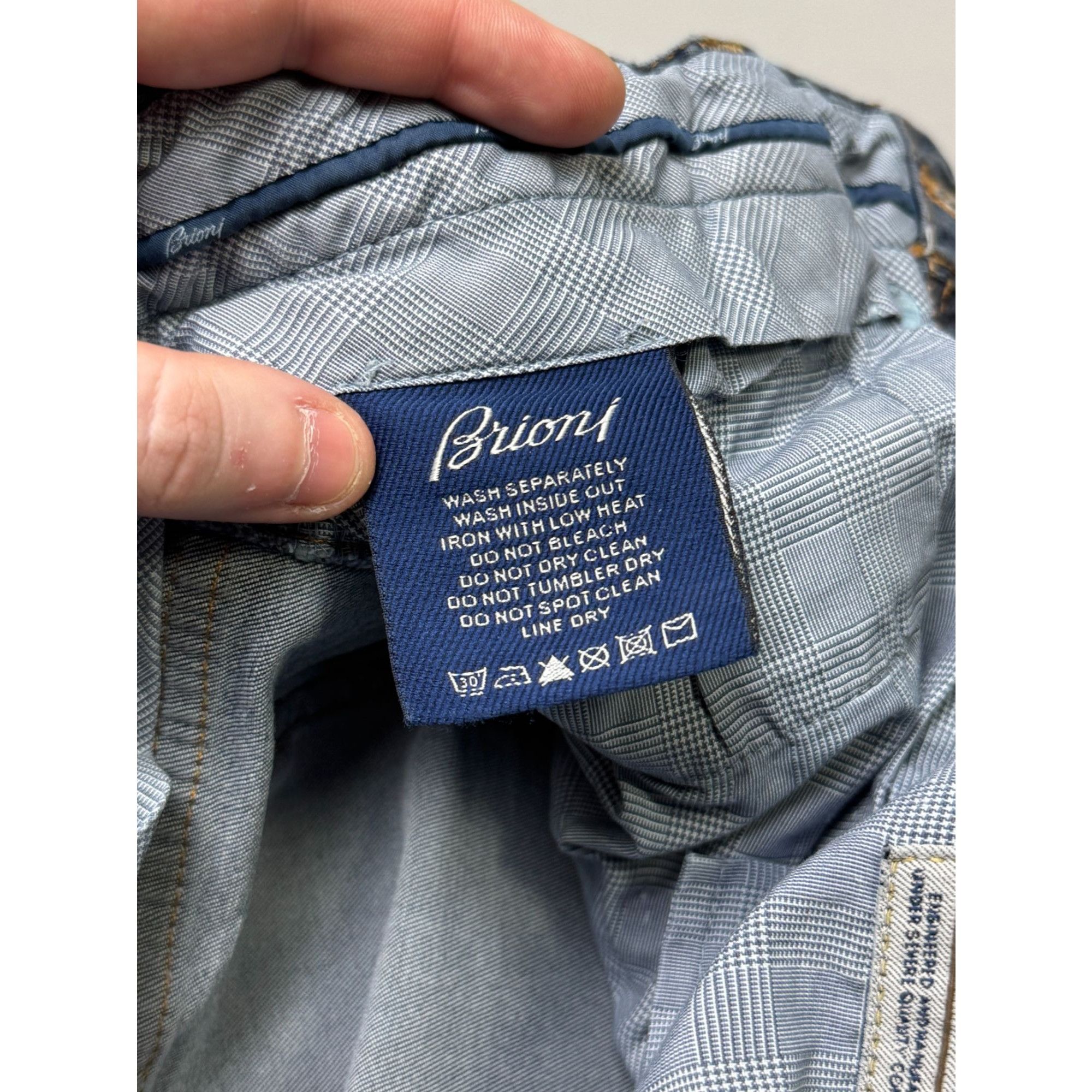 Brioni Brioni Stelvio Blue Denim Jeans Pants (Y1134) Size US 36 / EU 52 - 10 Thumbnail