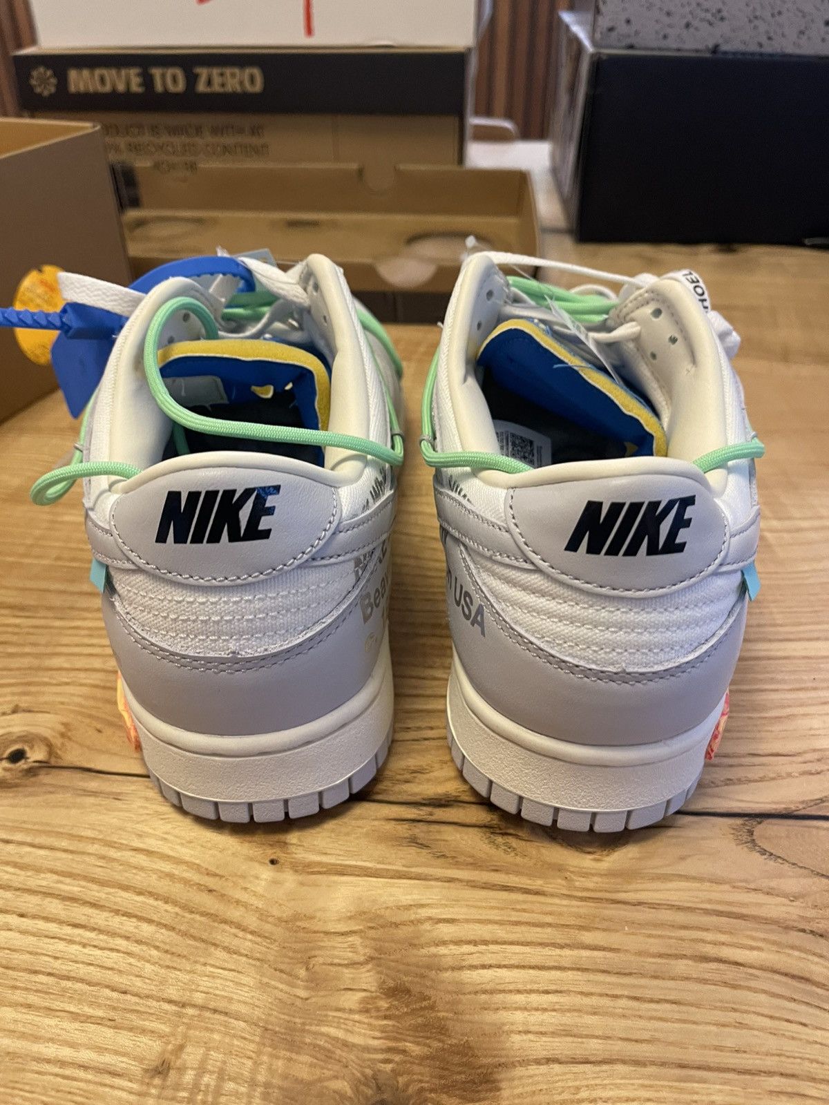 Nike × Off-White Off-White Nike Dunk low 26/50 size 10.5 Size US 10.5 / EU 43-44 - 4 Thumbnail