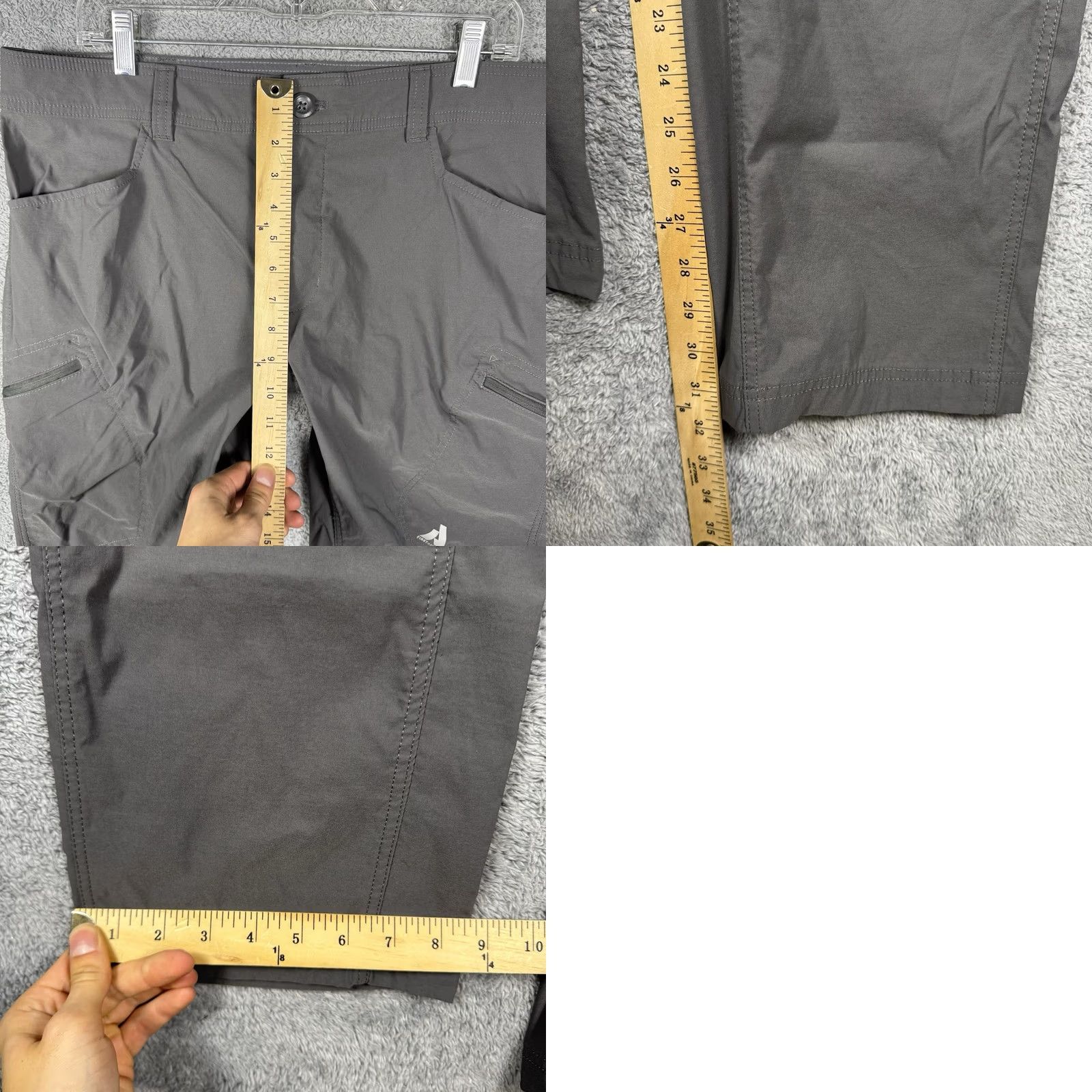 Eddie Bauer Eddie Bauer First Ascent Pants Mens 38x32 Cargo Zip Hike Pro Guide Unlined Gray Regular Size 38"} Size US 38 / EU 54 - 9 Thumbnail