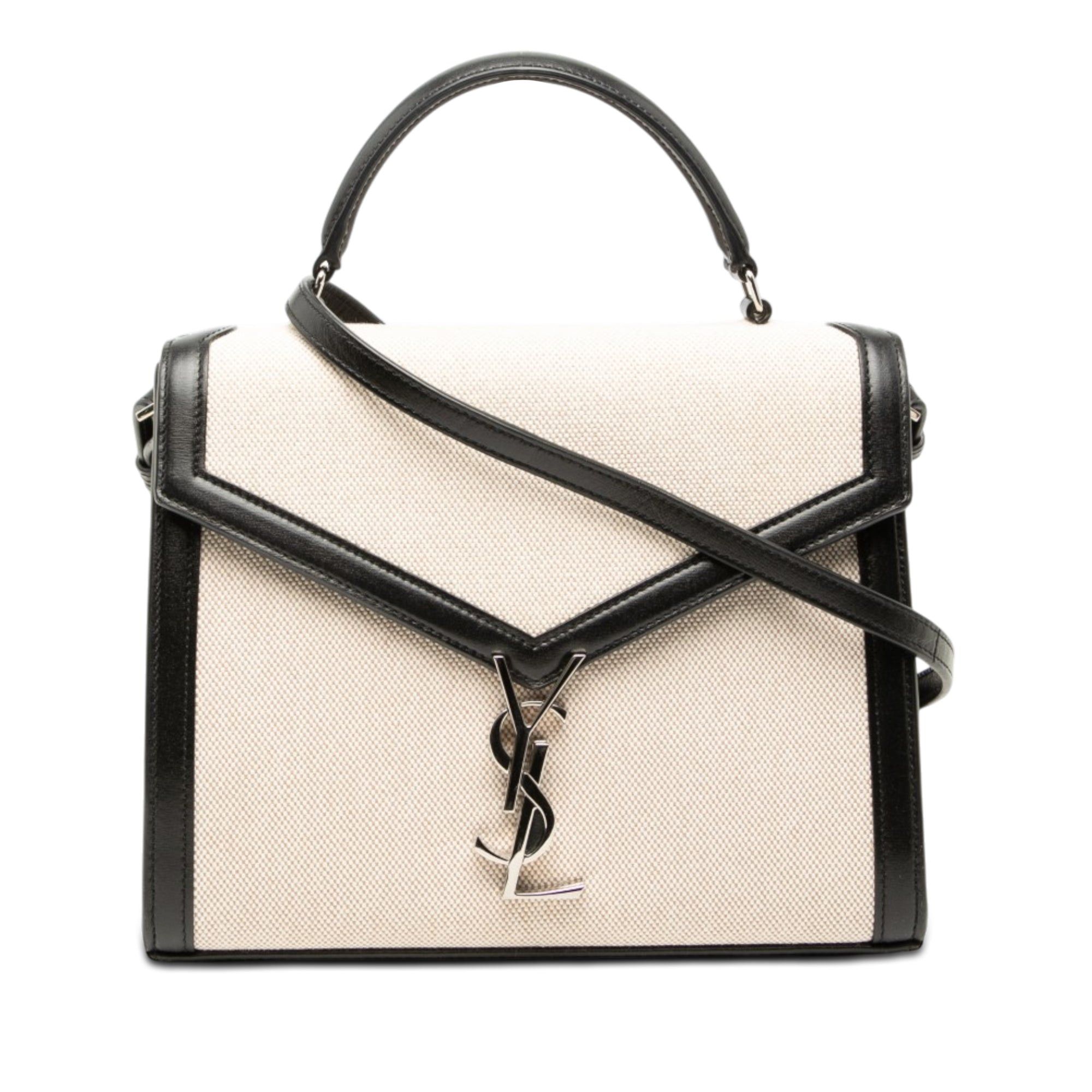 Saint Laurent Paris Medium Canvas Cassandra Top Handle Bag Size ONE SIZE - 1 Thumbnail