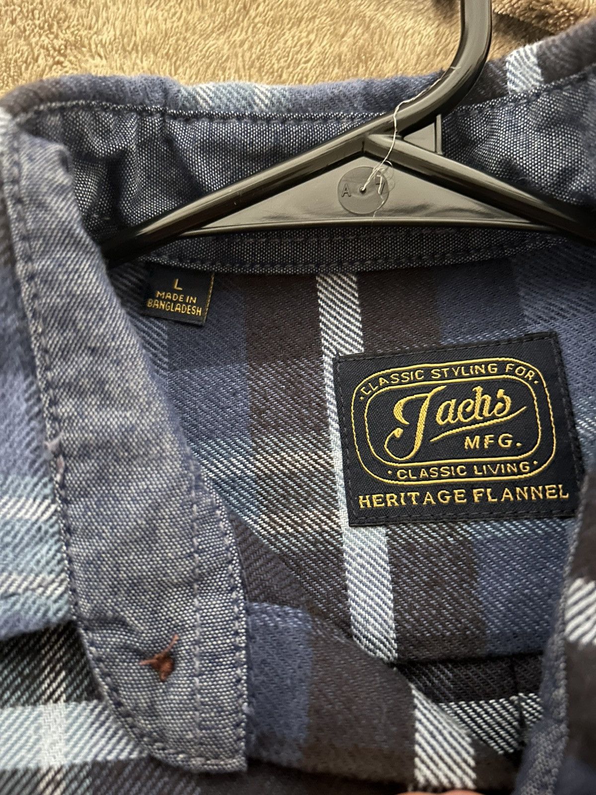 JACHS NY Long sleeve Blue Plaid Button Up Size US L / EU 52-54 / 3 - 3 Thumbnail