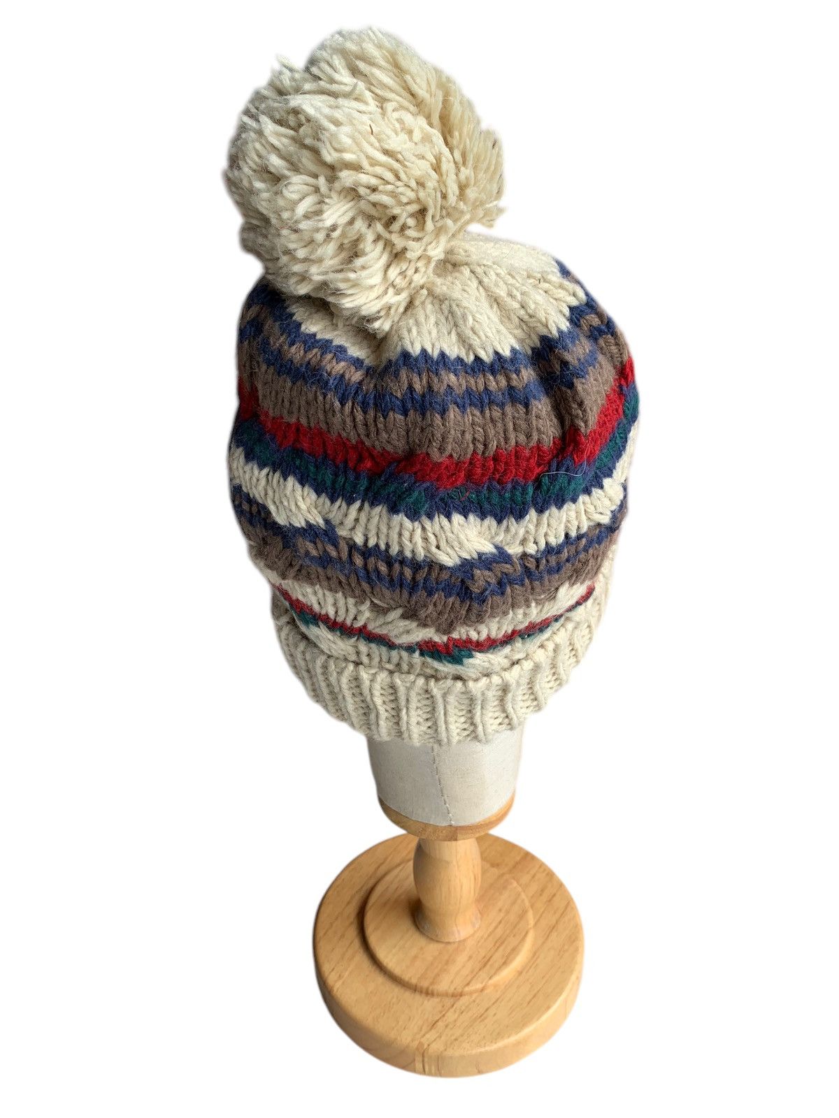 Handmade × Japanese Brand knitted crochet Multicolour Rare Beanie Hats Size ONE SIZE - 10 Thumbnail