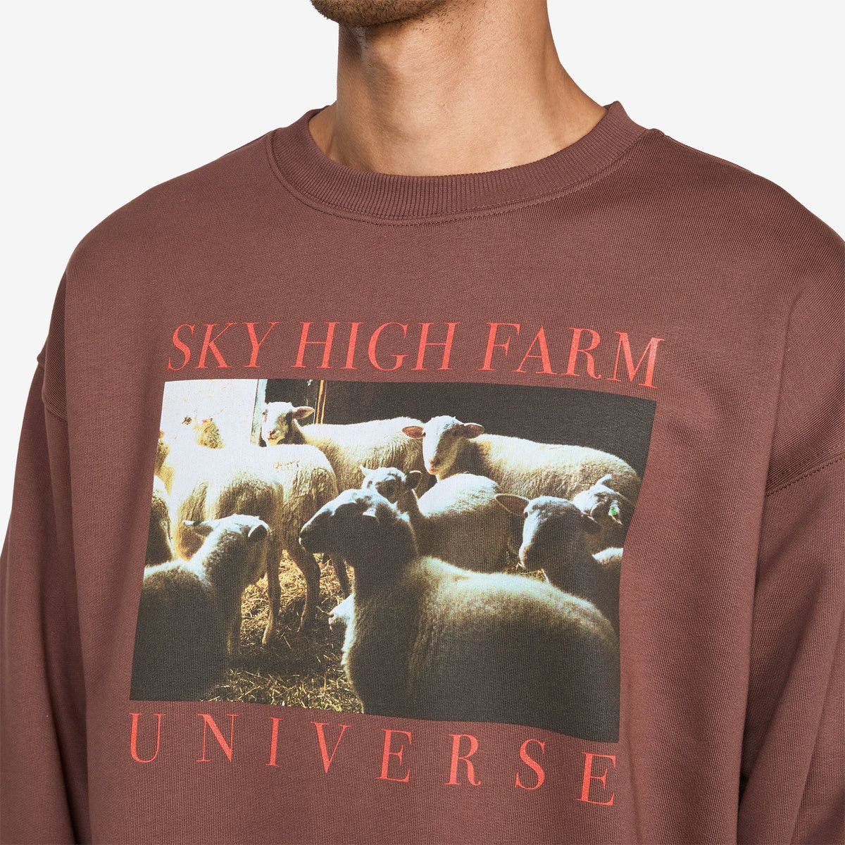 Sky High Farm Workwear SHF Universe Sheep Crewneck Brown Size US M / EU 48-50 / 2 - 5 Thumbnail