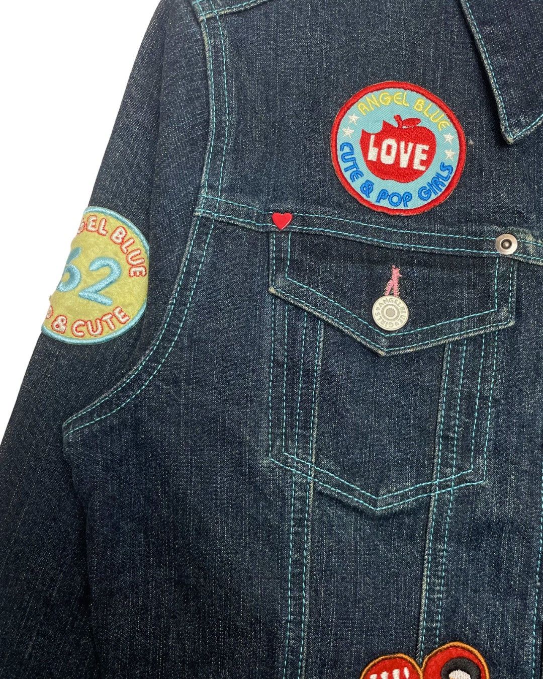 Angel Blue Angel Blue Patch Denim Jacket Size S / US 4 / IT 40 - 7 Thumbnail