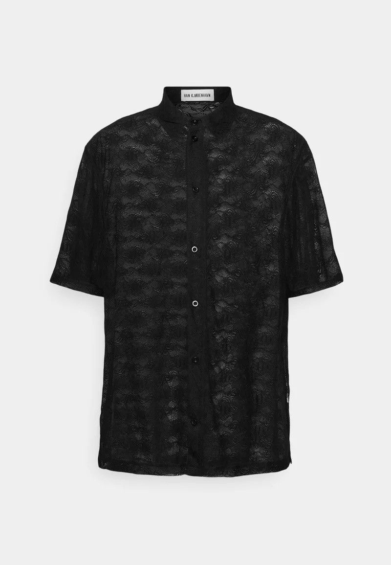 Han Kjobenhavn !DS! SS23 Han Kjobenhavn Lace Monogram Black Summer Shirt Size US M / EU 48-50 / 2 - 2 Thumbnail