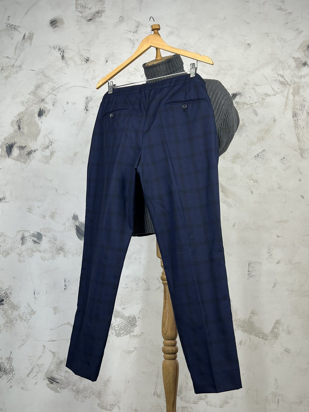 Reiss Reiss Three Piece Check Suit Jacket Vest Trousers Size S - M Size 40R - 16 Thumbnail