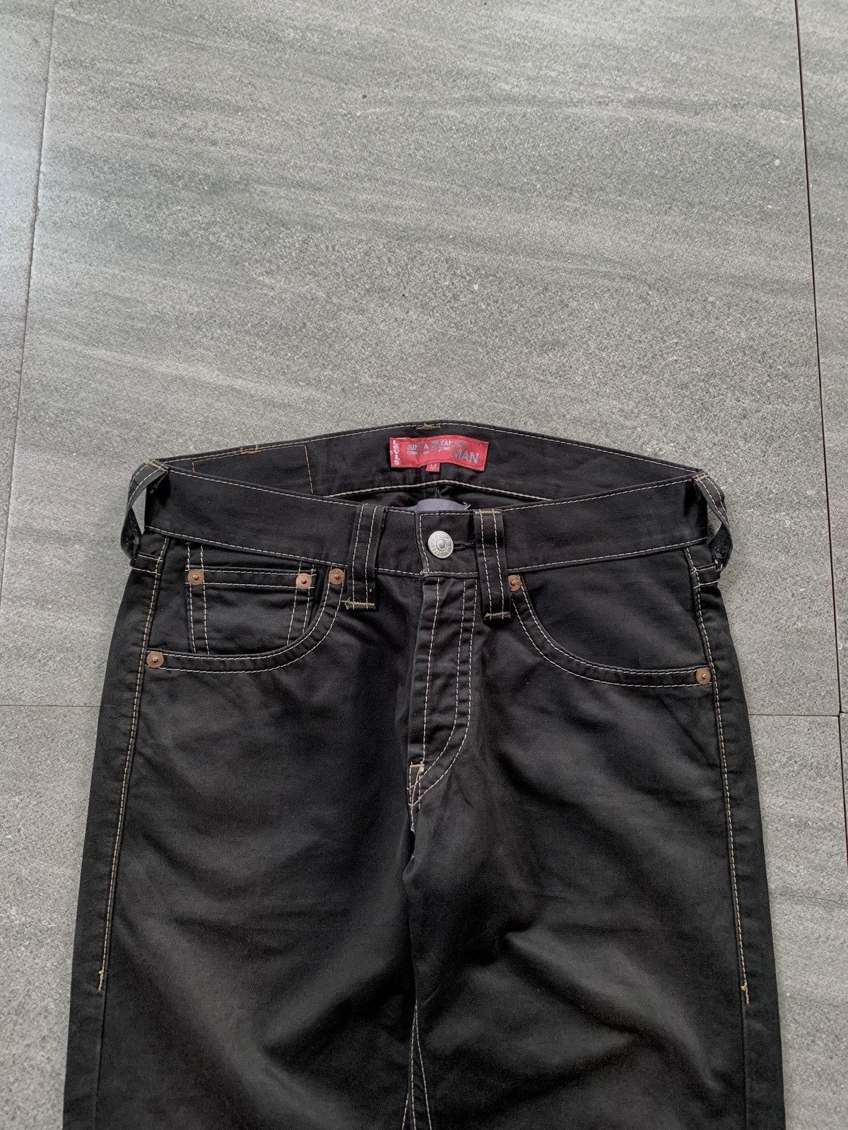Junya Watanabe × Levi's FREE TAX! Contrast Stitching Straight Denim Jeans Size US 31 - 3 Thumbnail