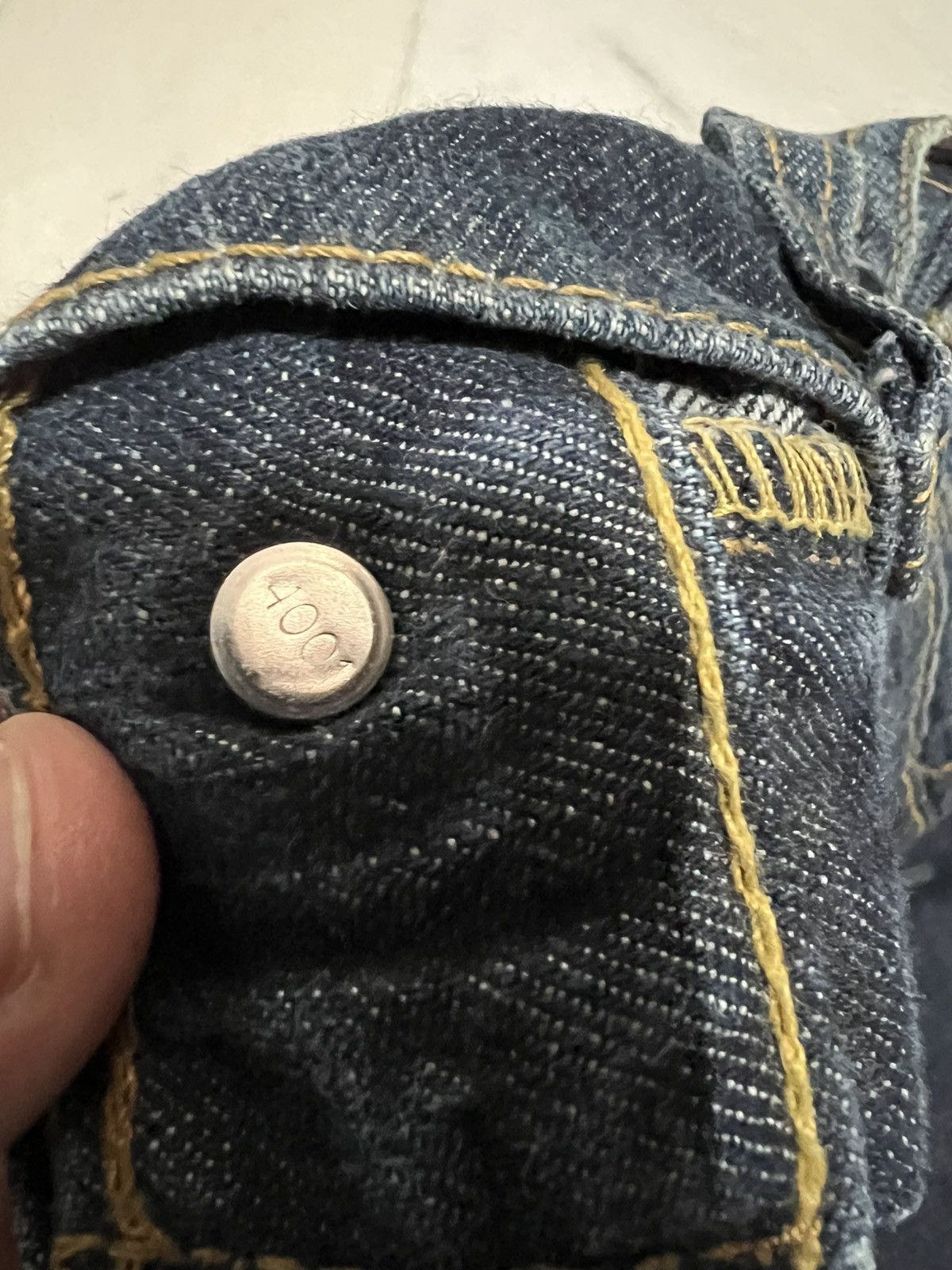 Japanese Brand × Levi's × Levi's Vintage Clothing 🌈VINTAGE LEVIS 597 DISTRESSED BOOTCUT JEAN Size US 35 - 17 Thumbnail