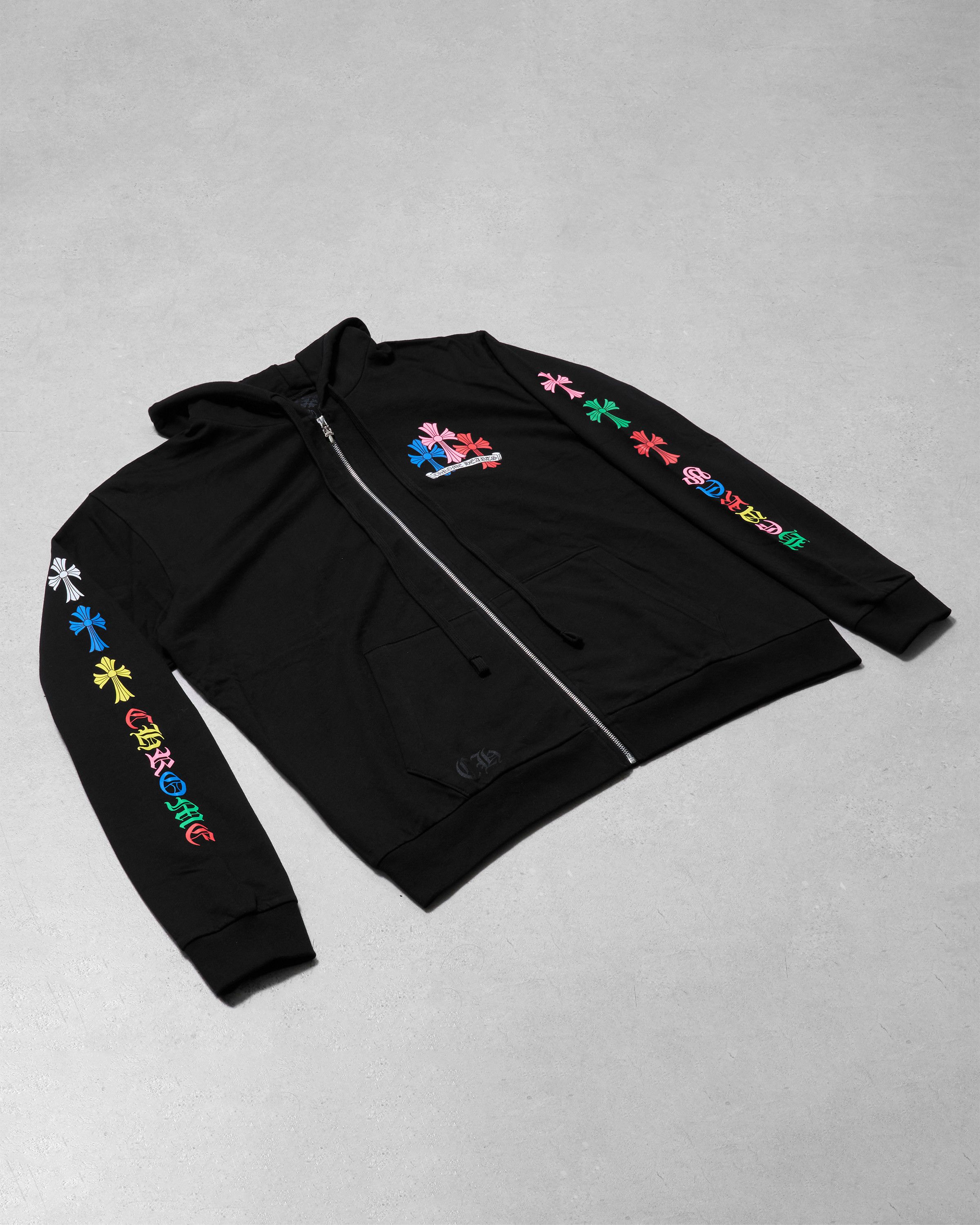 Chrome Hearts CHROME HEARTS Multicolor Cross Cemetery Zip Up Hoodie BLACK Size US XL / EU 56 / 4 - 3 Thumbnail