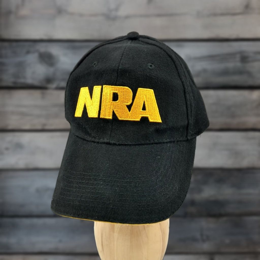 Bally NRA National Rifle Association Ball Cap Hat Gold Black 100% Cotton Adjustable Baseball Cap Men Black and Gold Shirt Cap Hats Black Gold Mens Size ONE SIZE - 1 Thumbnail