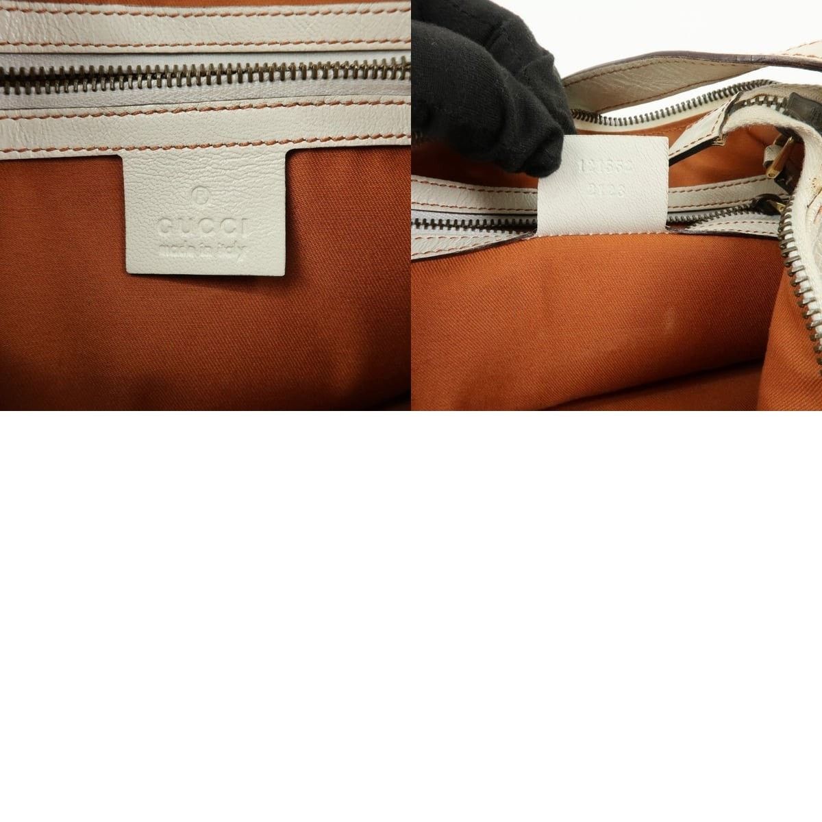 Gucci Gucci Interlocking G Leather Shoulder Bag Cream Size ONE SIZE - 8 Thumbnail