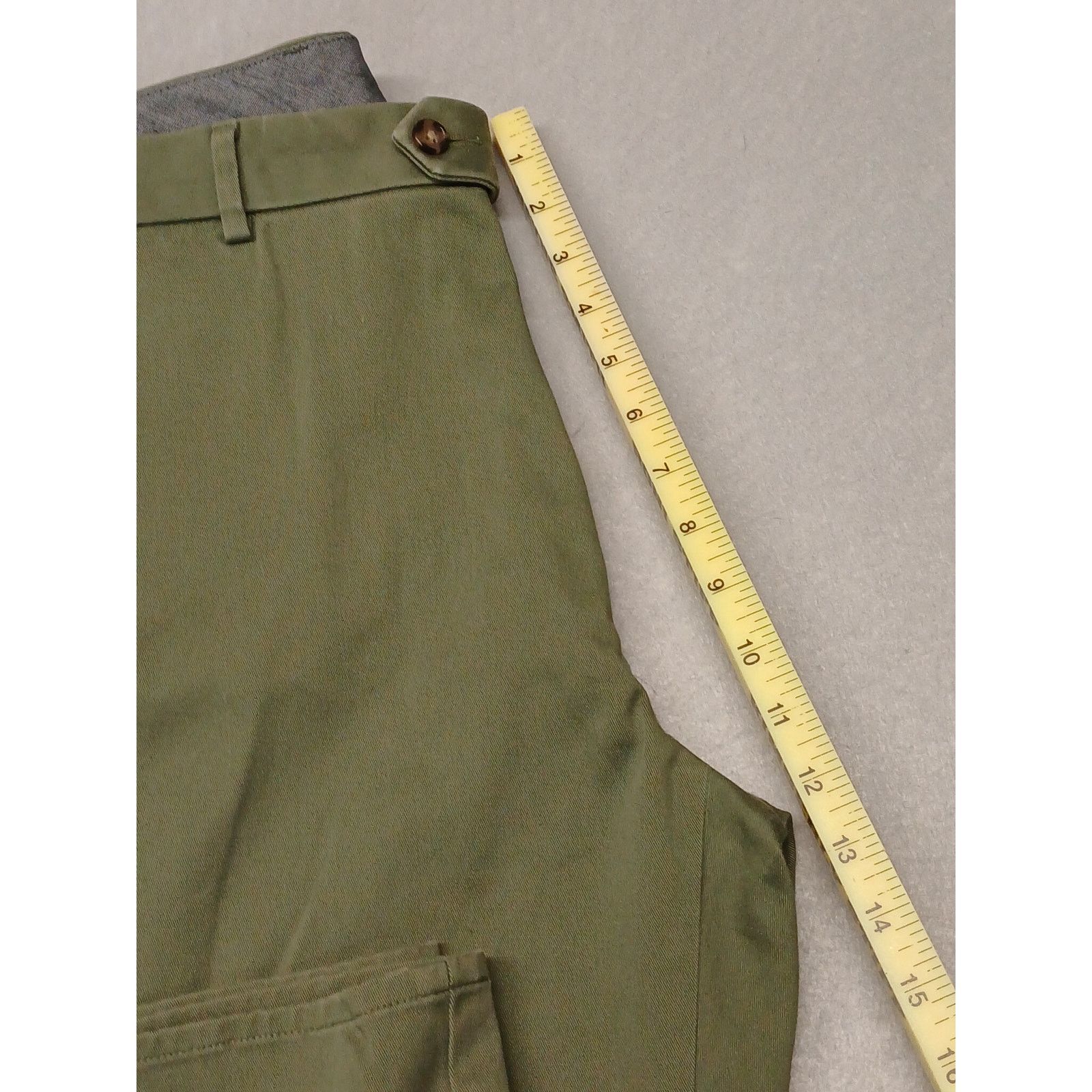 Daniel Cremieux Daniel Cremieux (38x30) Green Khaki Cotton Blend Pants Size US 38 / EU 54 - 3 Thumbnail