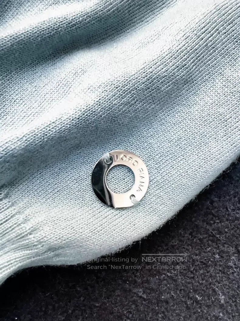 Loro Piana Loro Piana Baby Blue Cashmere Knit Round Neck Top Size XS / US 0-2 / IT 36-38 - 4 Thumbnail