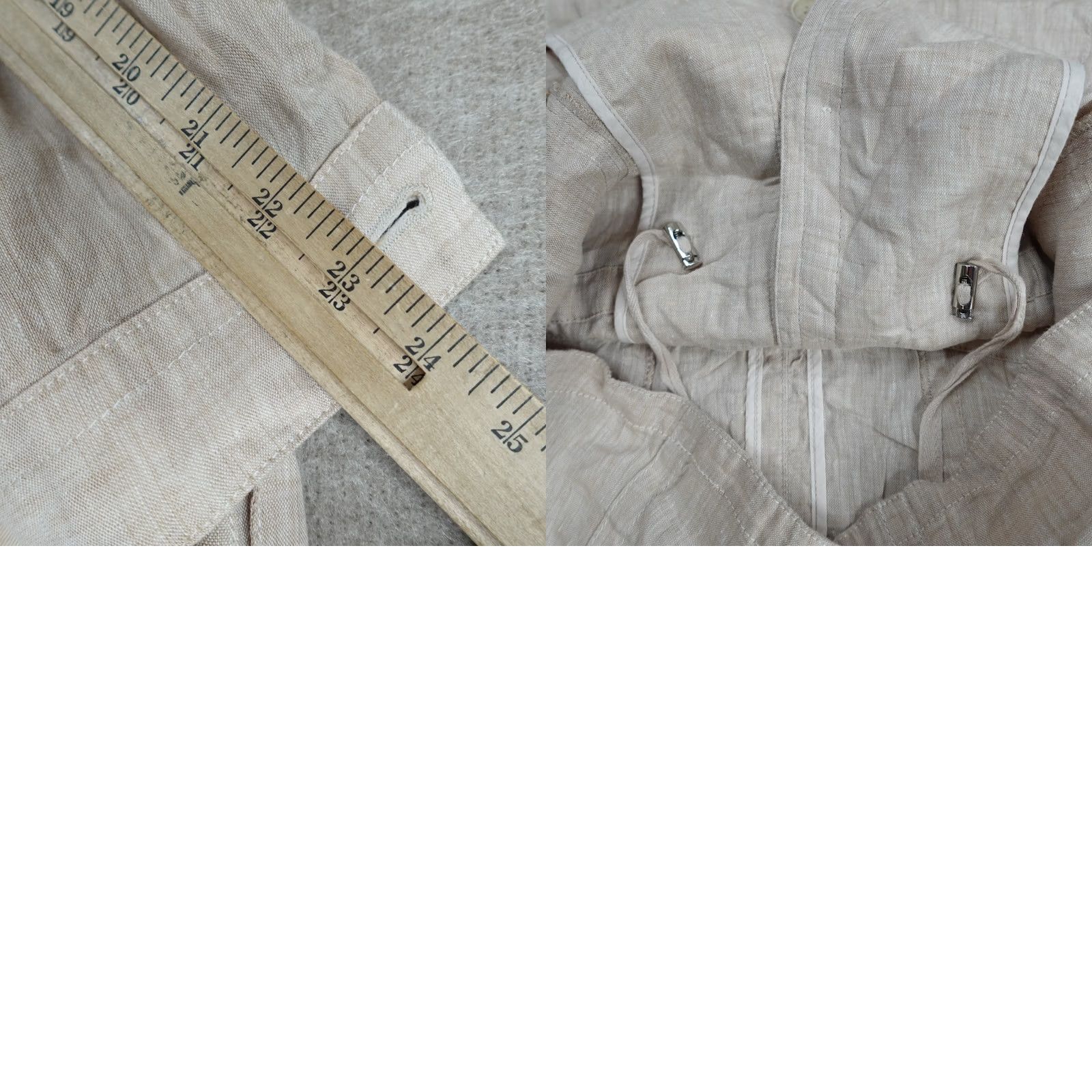 J.McLaughlin J. McLaughlin Jacket Women Beige Linen Solid Small 100% Linen Casual Modern Basic Jacket Womens Small Beige Linen Solid 100% Linen Size S / US 4 / IT 40 - 8 Thumbnail