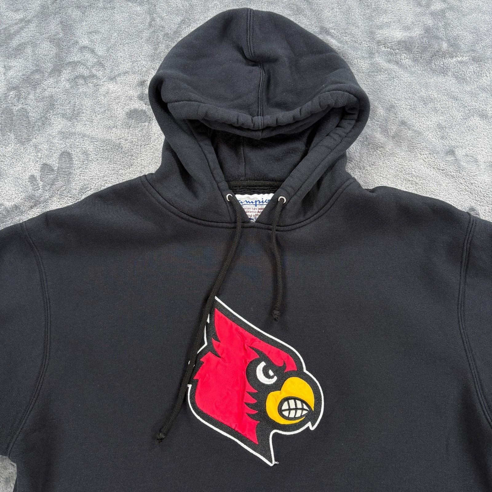 Champion VTG Champion Louisville Cardinals Hoodie Mens XL Black Spell Size US XL / EU 56 / 4 - 3 Thumbnail