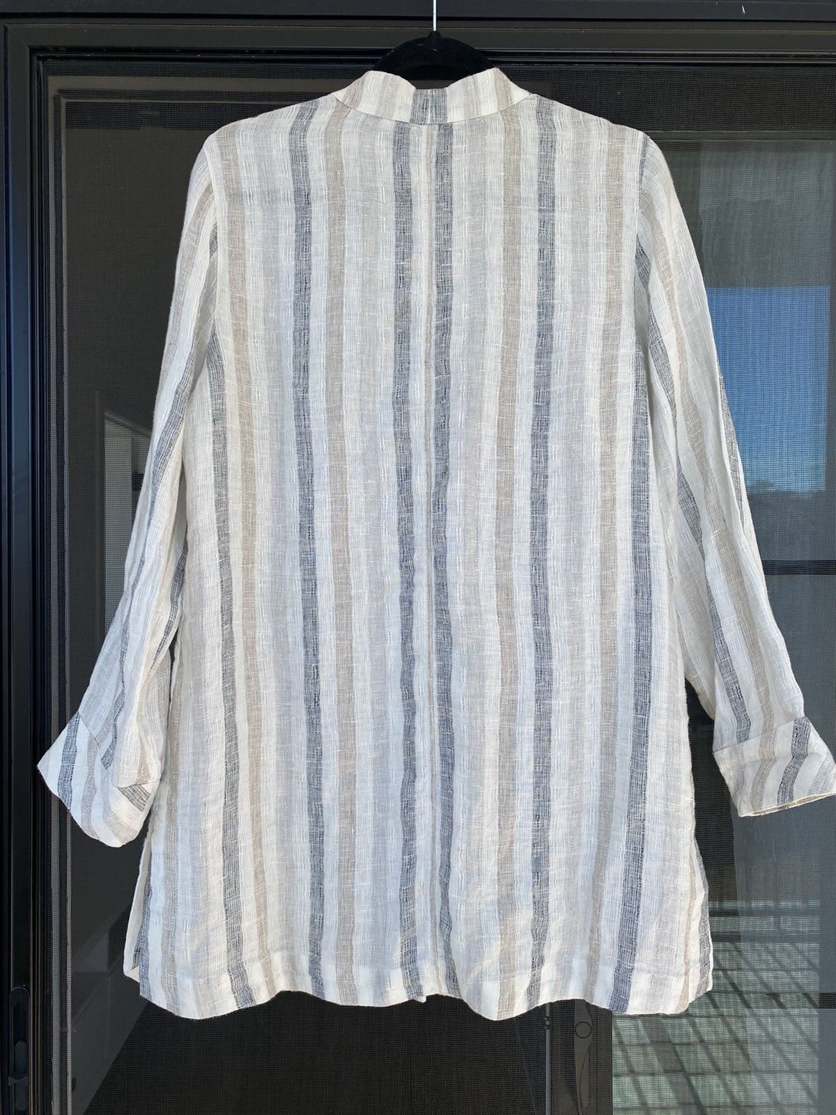 Other Soft Surroundings Button Up Linen Mandarin Tunic Shirt Size M / US 6-8 / IT 42-44 - 11 Thumbnail