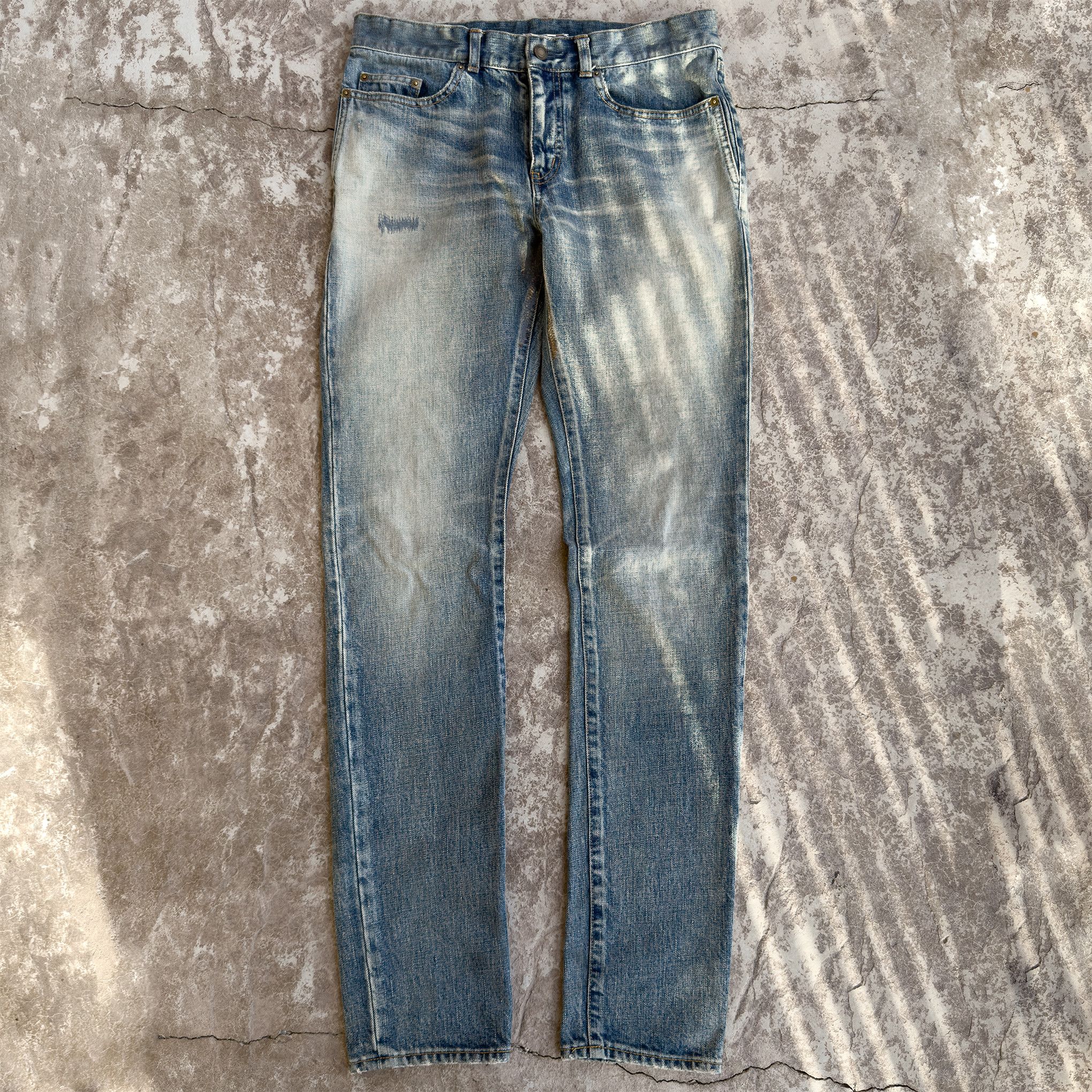Saint Laurent Paris D02 Light Wash Slim Denim