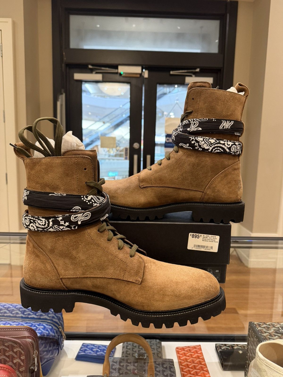 Amiri Amiri Combat Bandana Suede Boot Size US 13 / EU 46 - 2 Thumbnail
