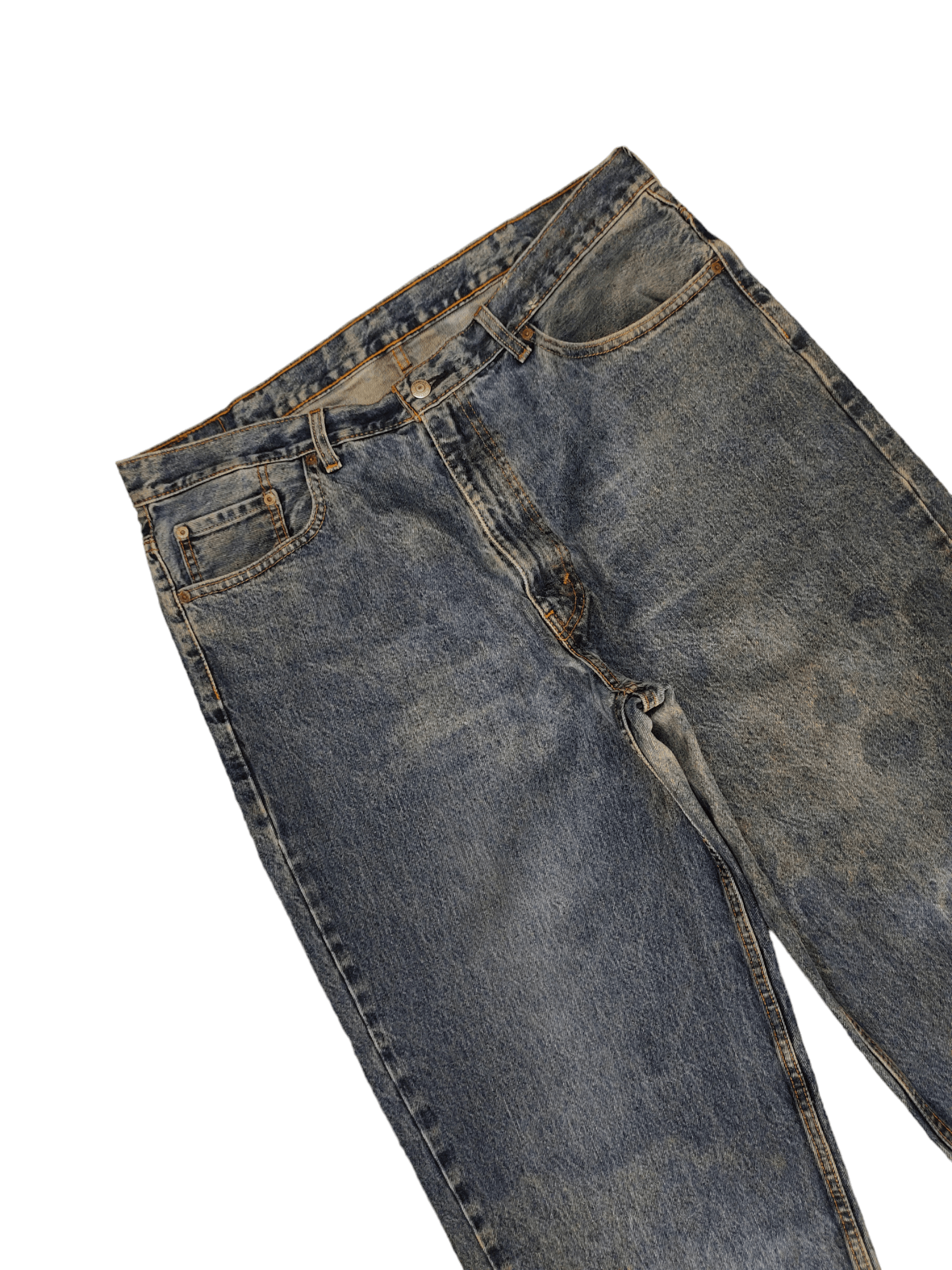 Levi's Vintage Clothing W40 2000s Levis 560 Sand Wash Faded Denim Jeans Size US 40 / EU 56 - 6 Thumbnail