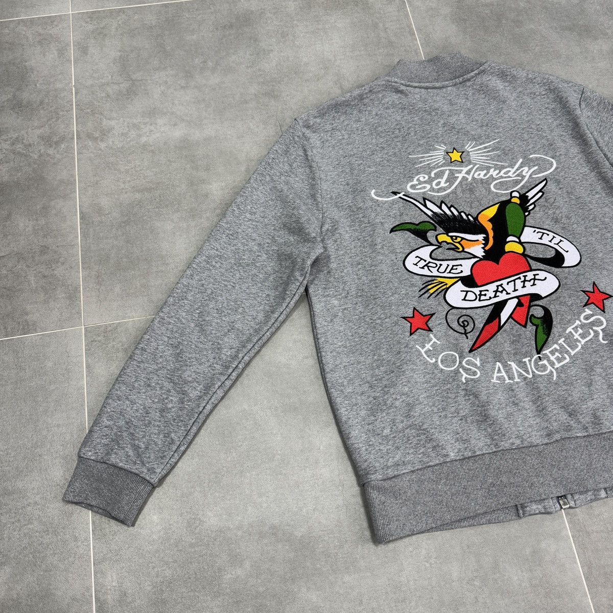 Ed Hardy Ed Hardy Till Death Los Angeles Bomber Tracktop Zip Jacket Size US L / EU 52-54 / 3 - 17 Thumbnail