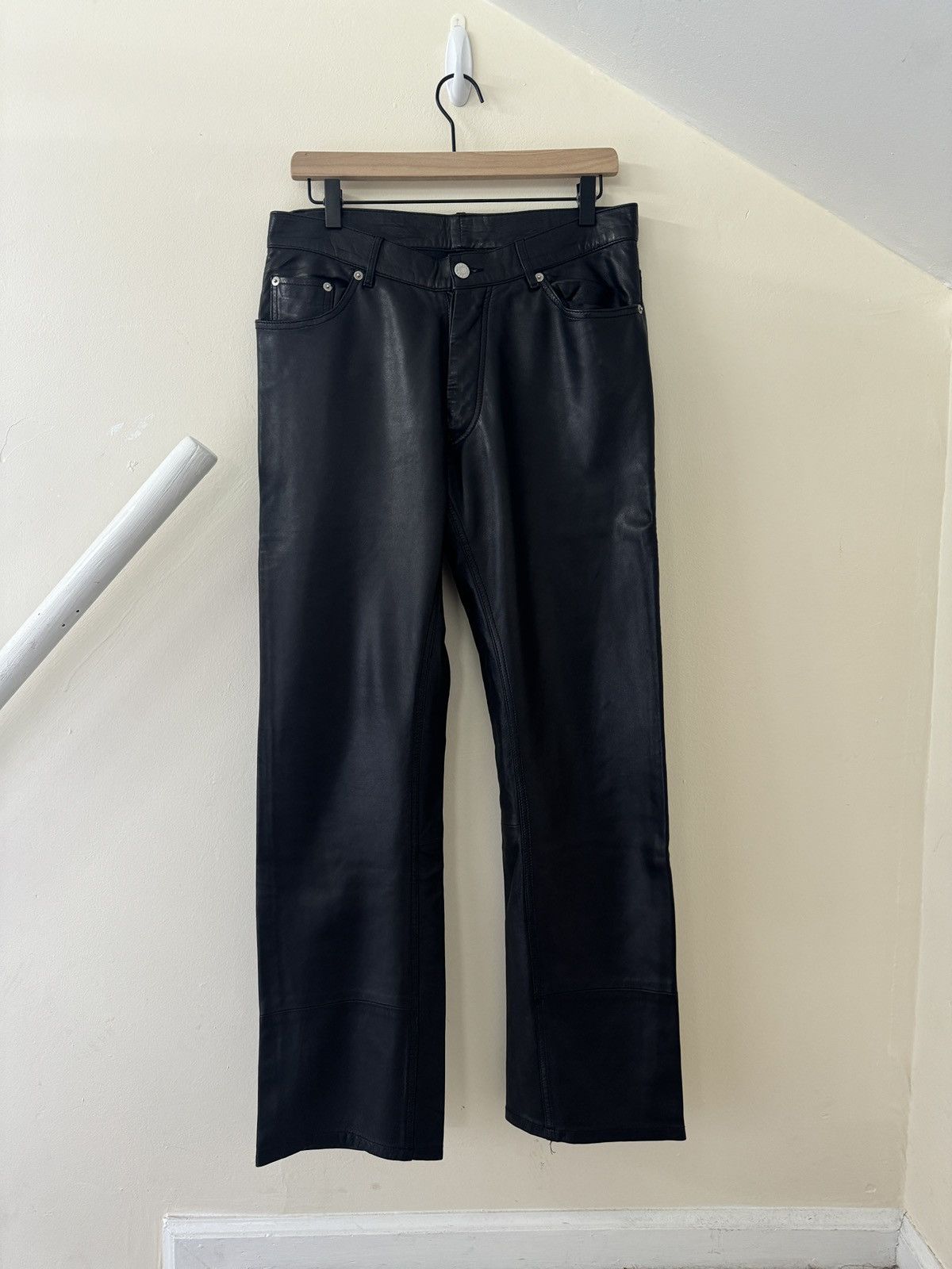 Helmut Lang 1999 Leather Pants Size US 32 / EU 48 - 1 Thumbnail