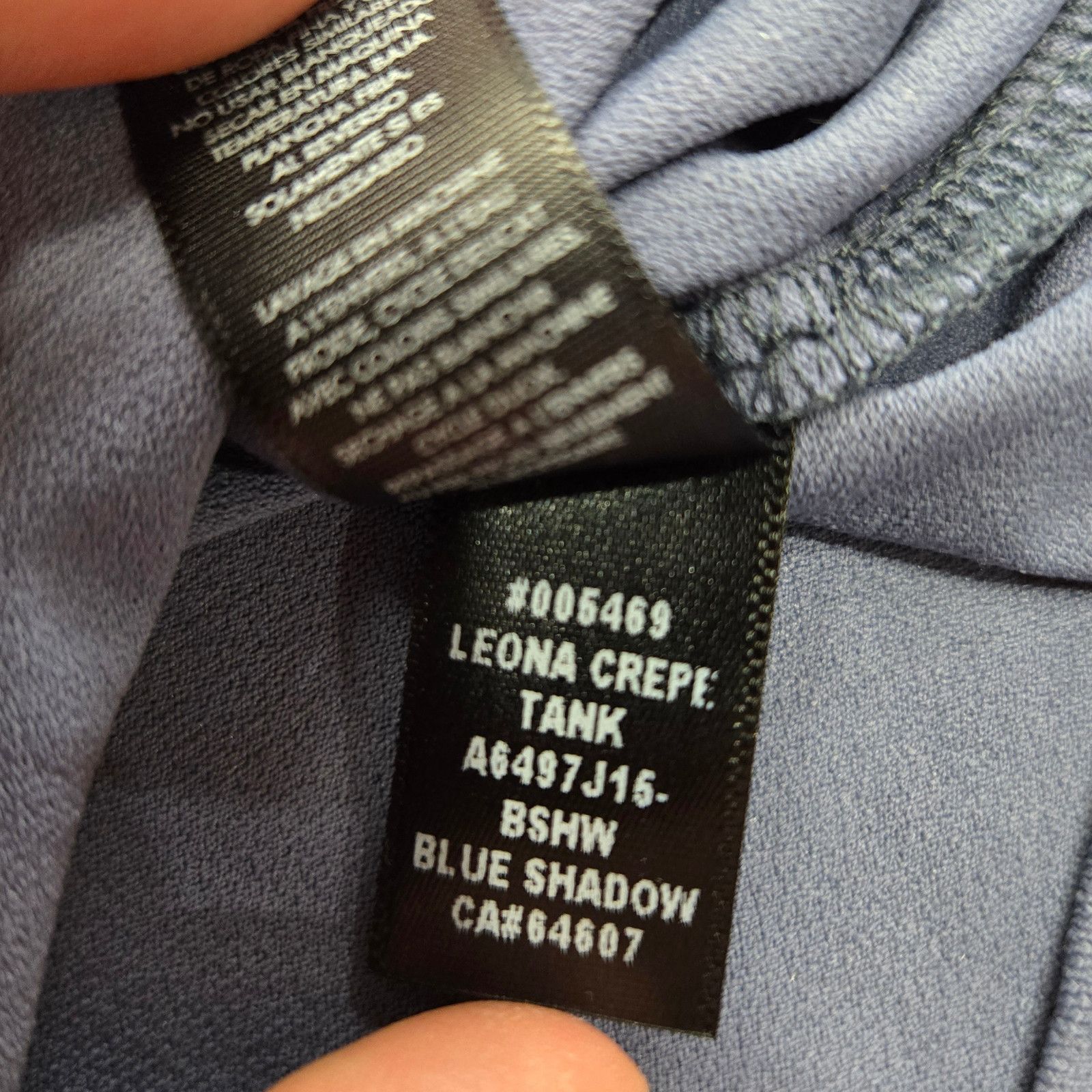 Other Leona Crepe Drawstring Athleisure Tank Blue Shadow Size XL Size XL / US 12-14 / IT 48-50 - 8 Thumbnail