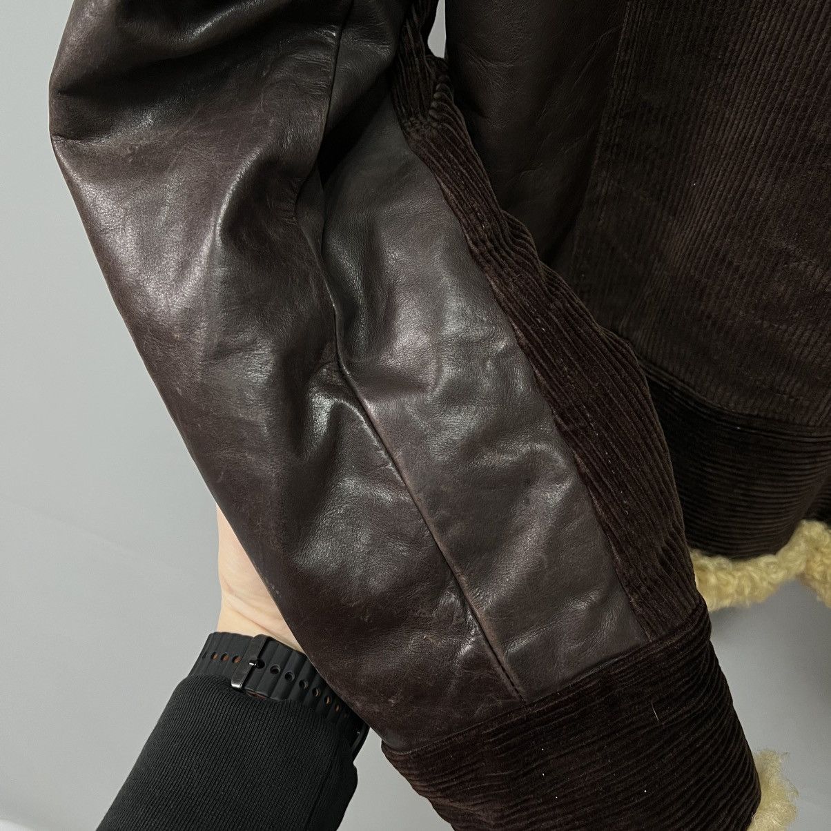 Dsquared2 Dsquared Hybrid Leather Shearling Jacket AW04 Vintage RARE Size US L / EU 52-54 / 3 - 22 Thumbnail