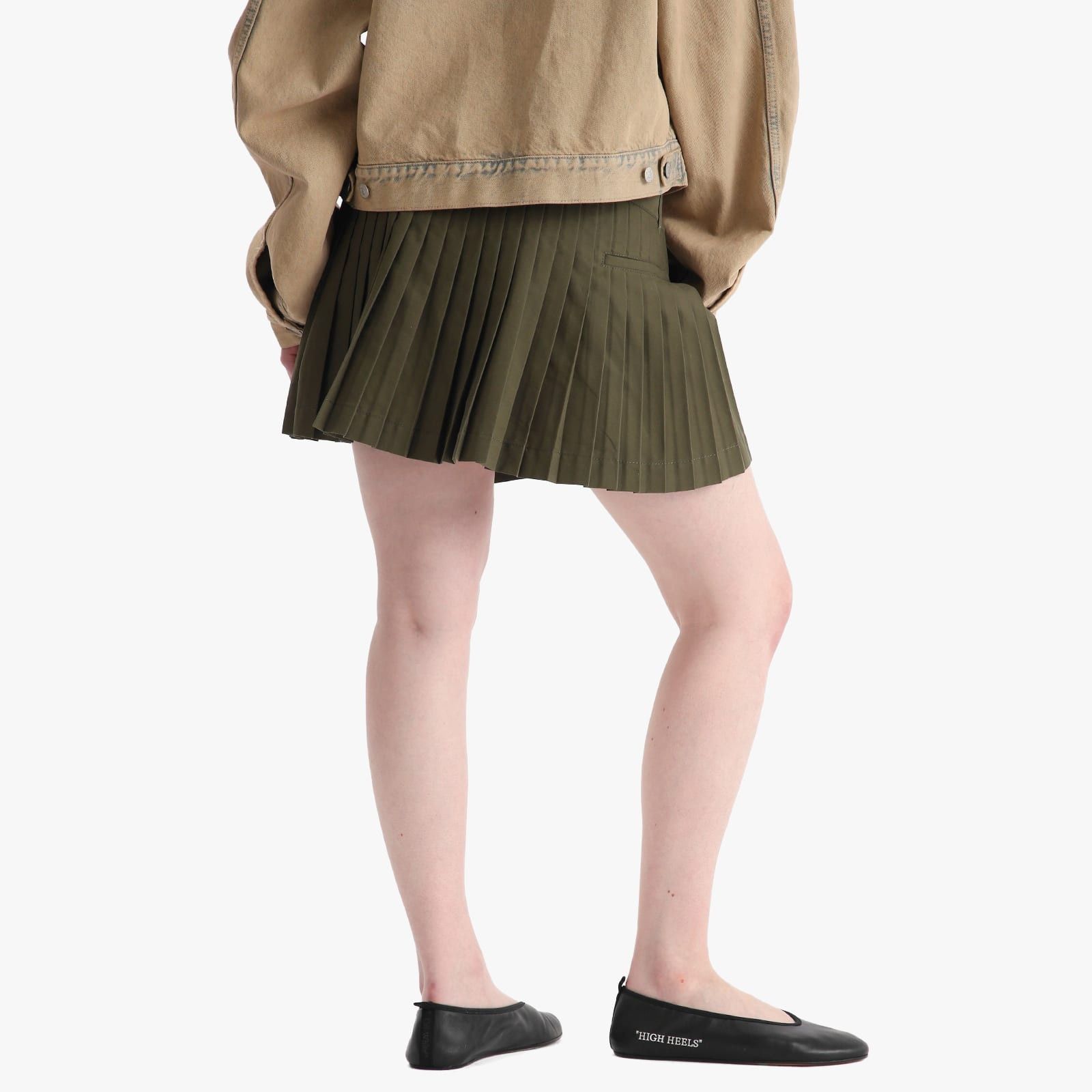 Off-White o1y1225 Mini Skirt in Military Green Size 26" / US 2 / IT 38 - 3 Thumbnail