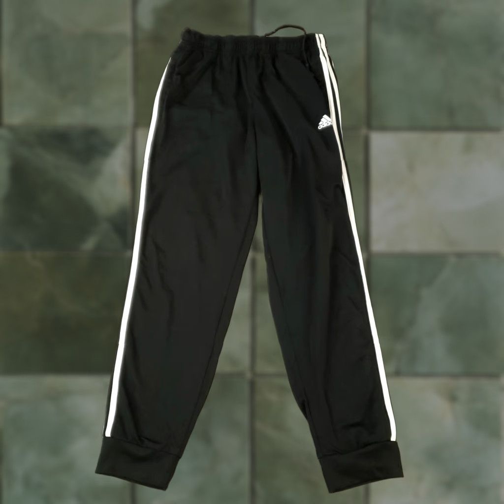 Adidas Adidas Pants Mens Large Black Jogger Pockets Drawstring Elastic Waist Casual Sport Size US 28 / EU 44 - 1 Thumbnail