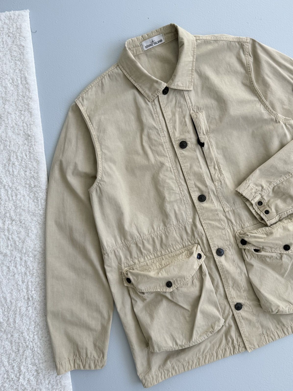Stone Island Stone Island Tela Smerigliata Garment Dyed Jacket Pocket Size US L / EU 52-54 / 3 - 7 Thumbnail