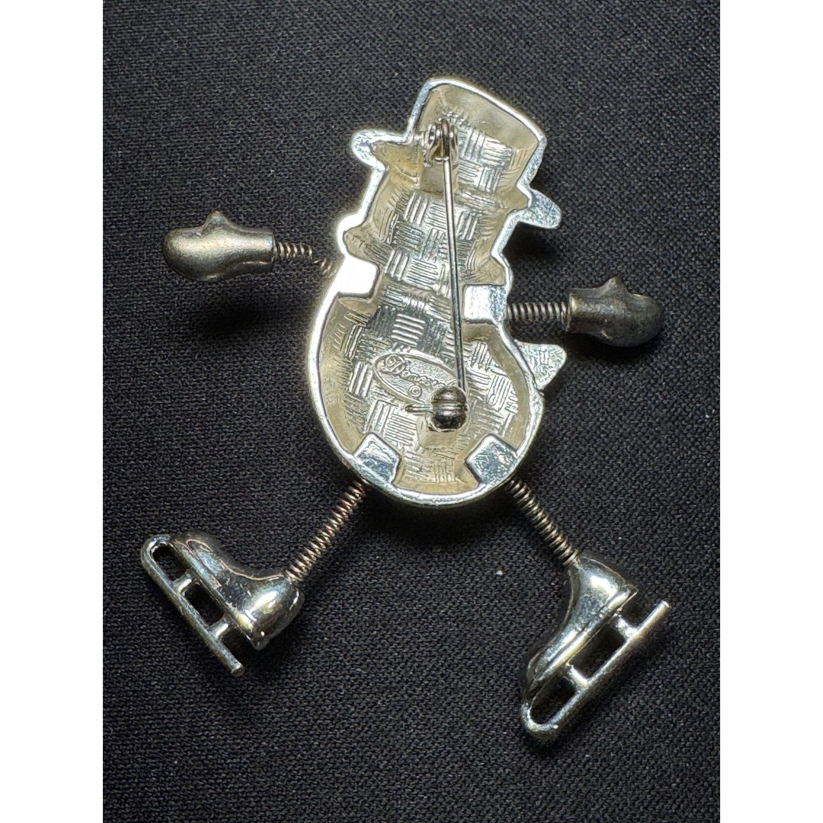 Other Vintage Danecraft Articulating Ice Skating Snowman Brooch Size ONE SIZE - 4 Thumbnail